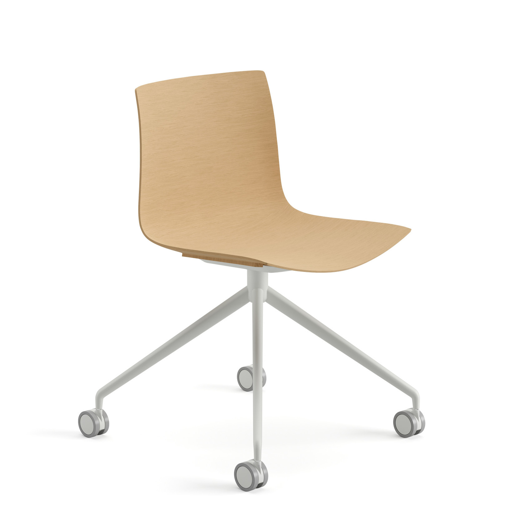 Catifa 46 Stuhl, holz, weiß / eiche natur #0386