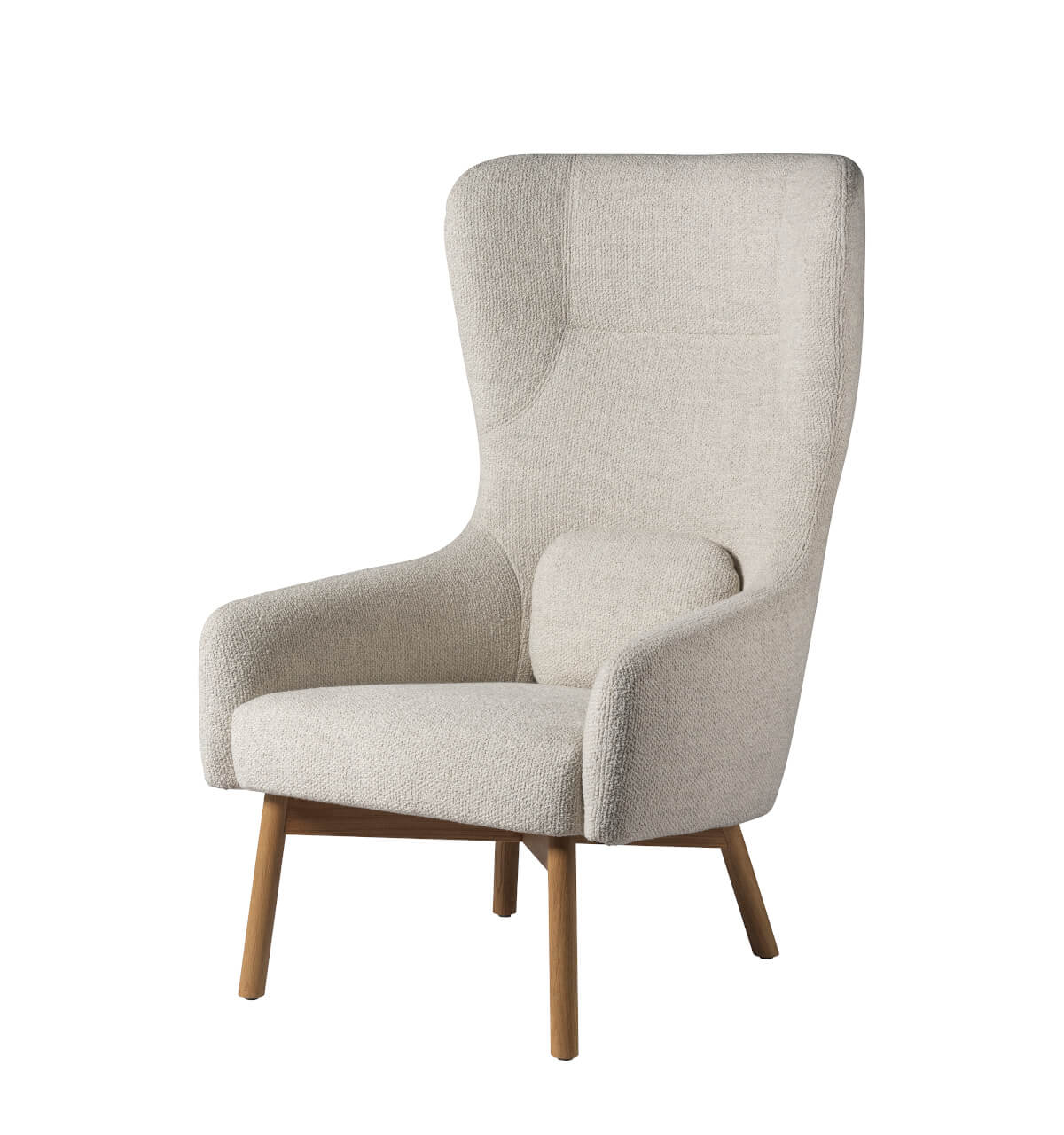 FDB Møbler L35 Gesja – ergonomischer Design-Sessel FDB Møbler L35 Gesja, ergonomischer Sessel, Eiche natur, beige, funktional, nordisches Design, langlebig