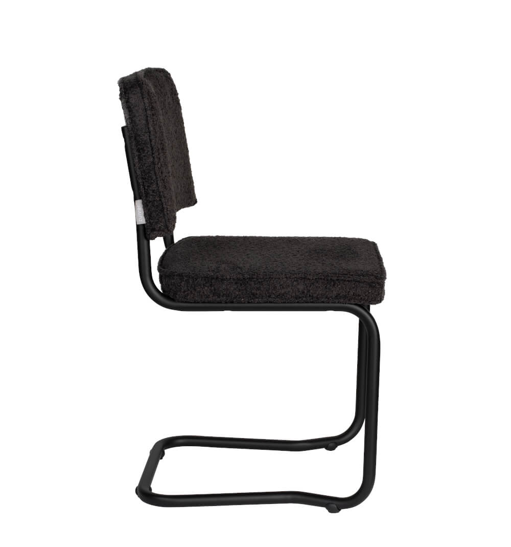 Zuiver Ridge Kink Soft Stuhl in Schwarz – komfortabler Designstuhl für stilvolle Innenräume Zuiver Ridge Kink Soft Stuhl in Schwarz mit modernem Design und hochwertiger Polsterung für elegantes Wohnen