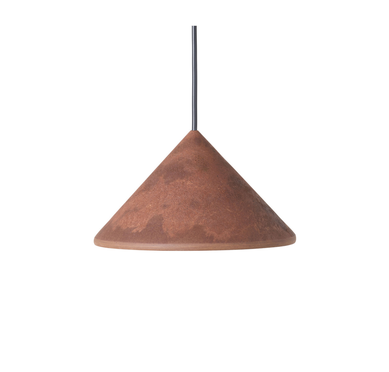 Terra Pendelleuchte, coffee waste rust red