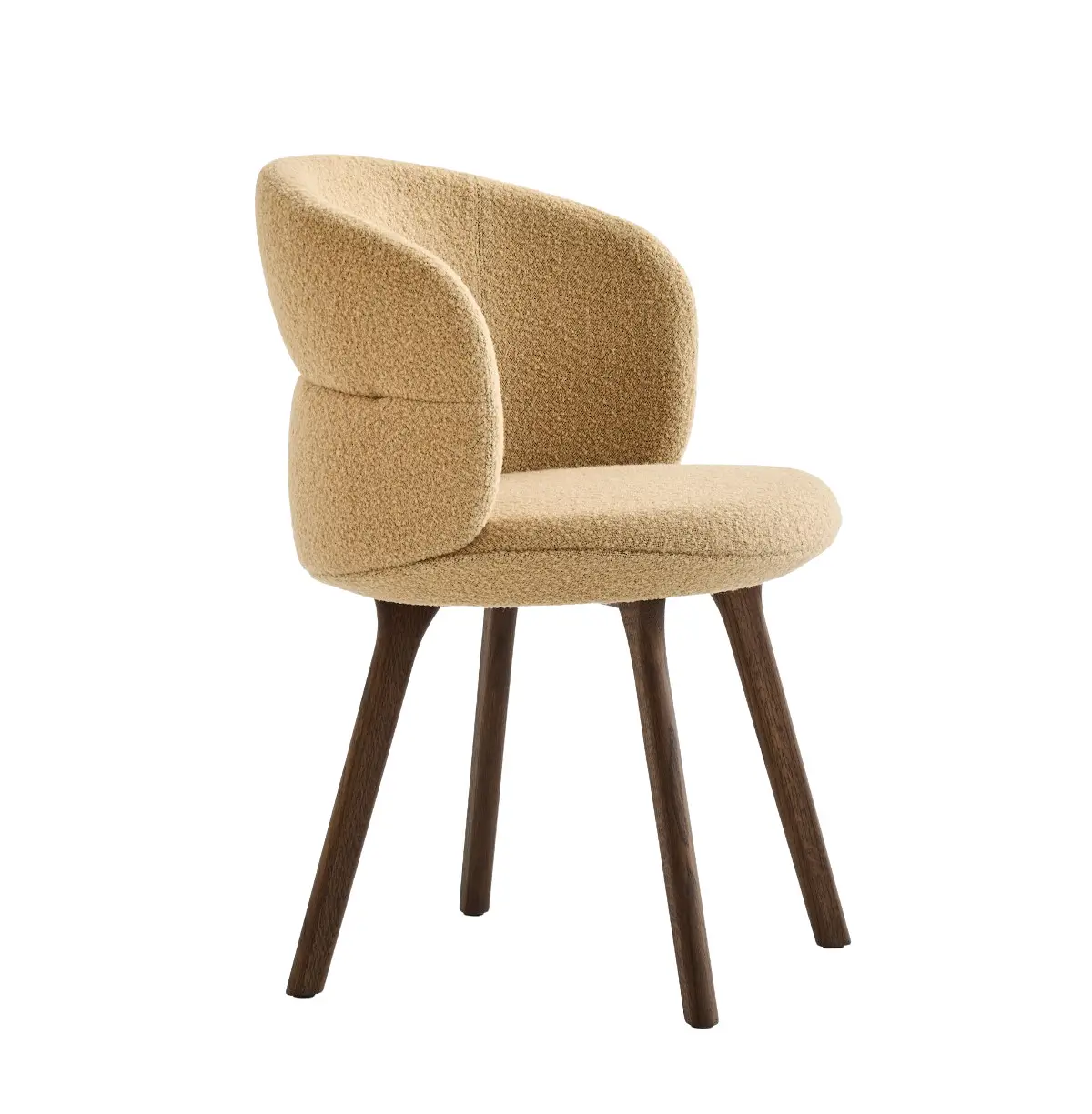 Noti Ekori Stuhl mit Holzbeinen in Beige