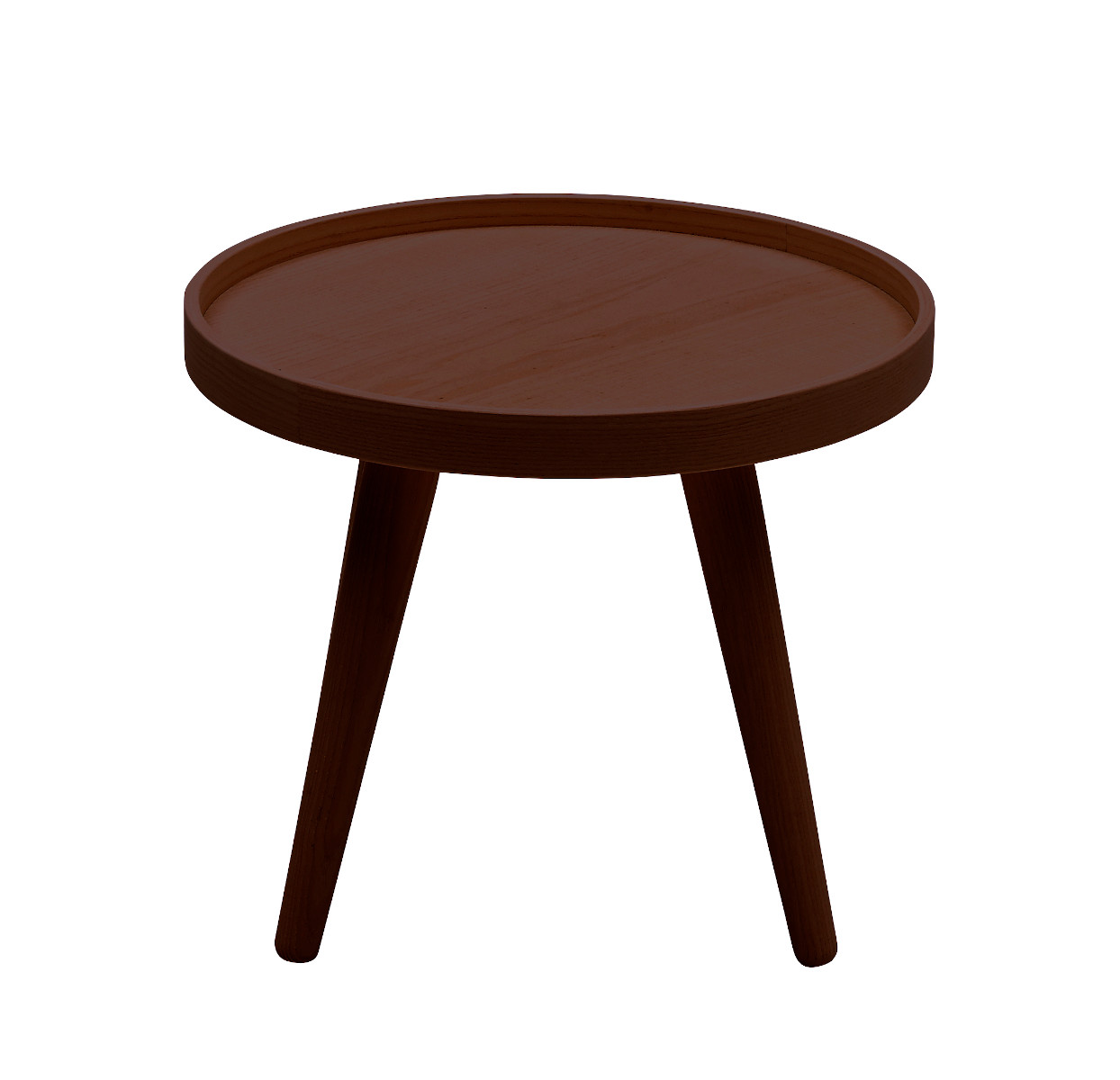 Alma Beistelltisch small von Softline in Walnuss, platzsparend, robust, eleganter Wohnzimmertisch im skandinavischen Stil