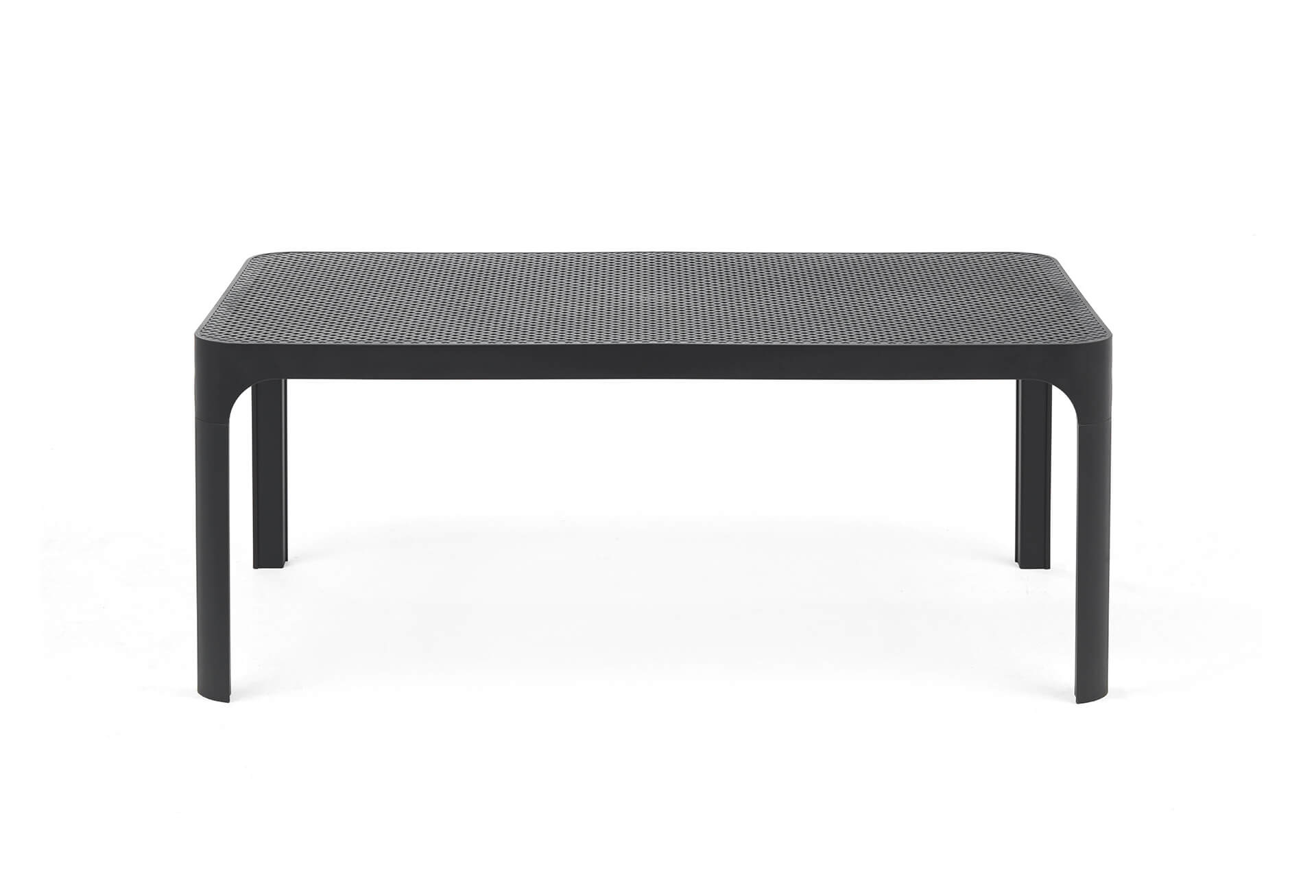 Nardi Net Table 100 anthrazit – moderner Outdoor-Beistelltisch Nardi Net Table 100 Beistelltisch anthrazit, italienisches Outdoor-Design, leicht, langlebig, wetterfest, modern