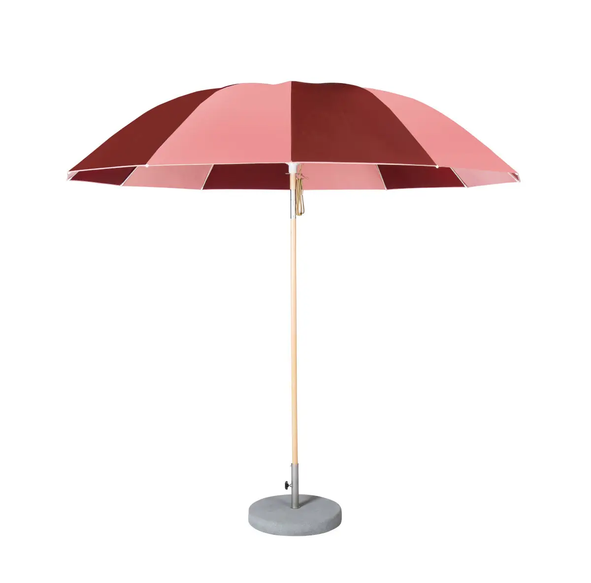 Weishäupl Pagodenschirm Ø 300 cm mit Rosa-Kirschrot Bespannung