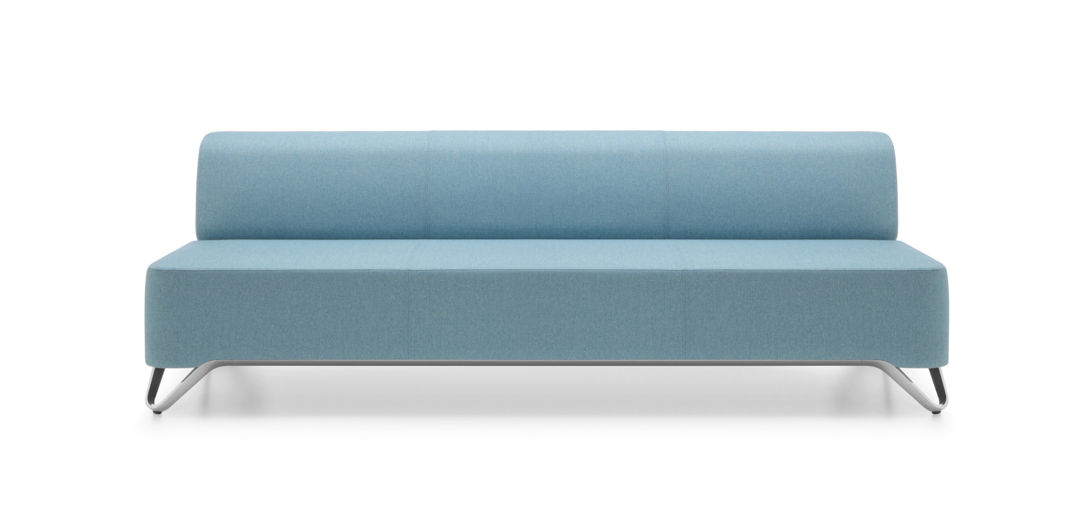 SoftBox 3B Sofa 3-Sitzer ohne Armlehnen, Kufengestell