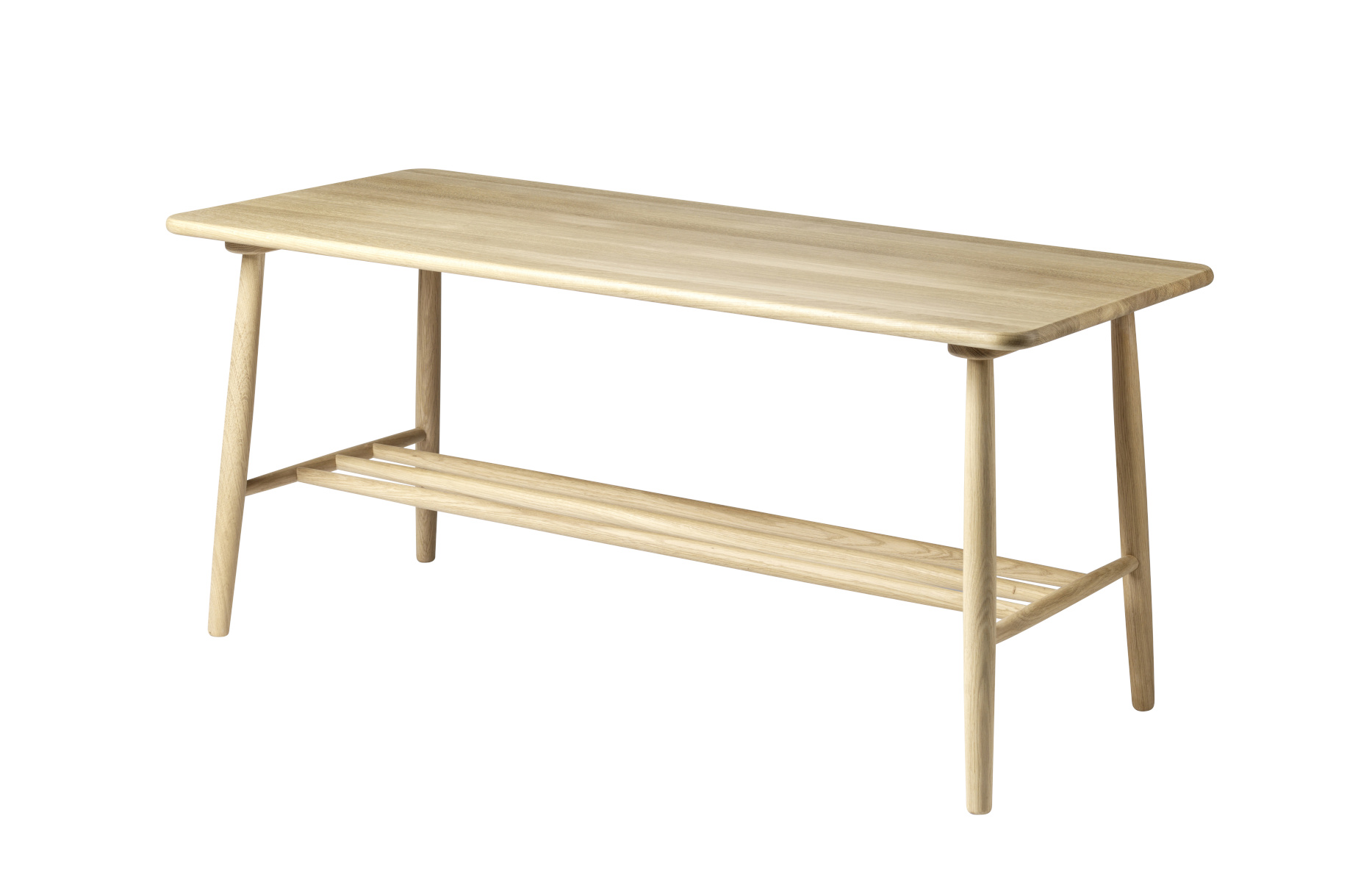 FDB Møbler D20 Beistelltisch, ergonomisch, Eiche geölt, nordisches Design, langlebig, nachhaltig