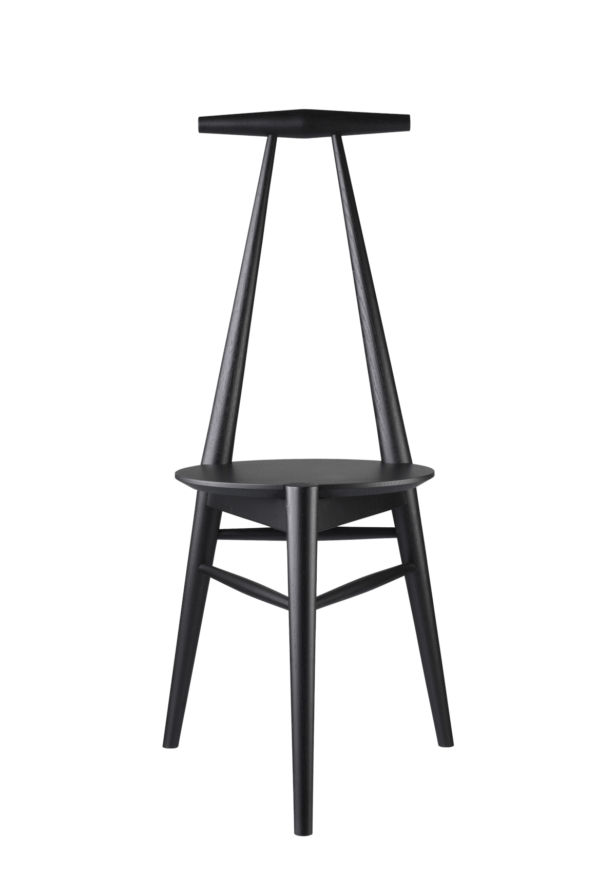 FDB Møbler J157 Anker Stuhl, nordischer Design-Stuhl, ergonomisch, Eiche schwarz, langlebig, nachhaltig