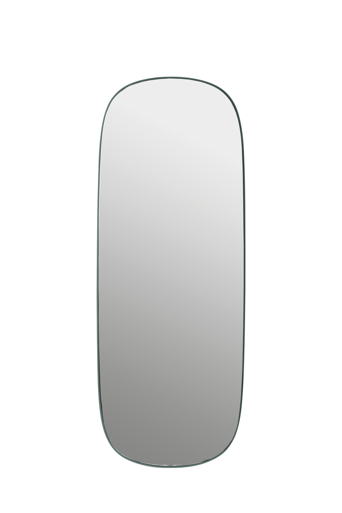 Framed Spiegel, large, dunkelgrün / glasklar
