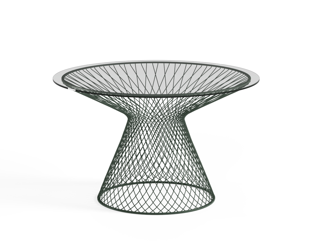 Heaven Tisch, Ø 120 cm, dunkelgrün / transparent Heaven Tisch, Ø 120 cm, dunkelgrün / transparent