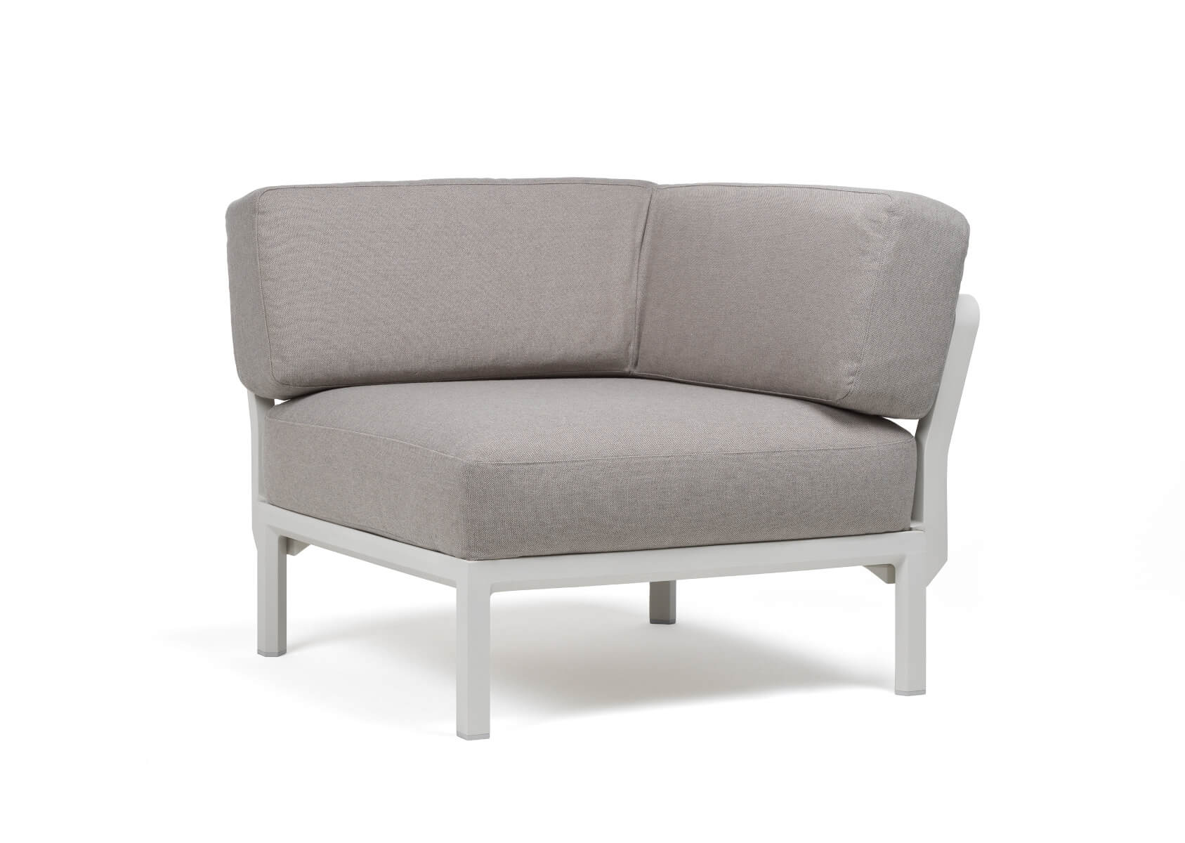 Nardi Maximo 5 Modulsofa Eckelement, gesso/lava, wetterfestes Outdoor-Design, langlebig, Made in Italy