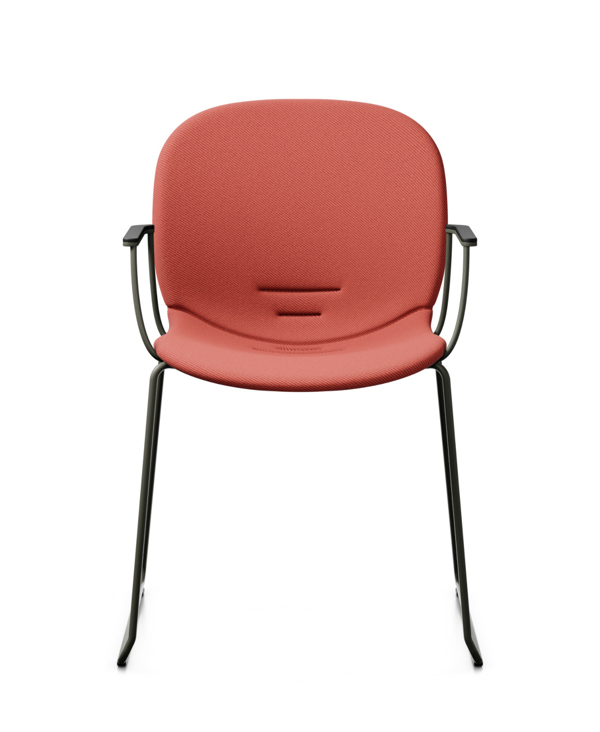 Noor 6060F Stuhl, Kufengestell, Kunststoffschale, Vollständig gepolstert