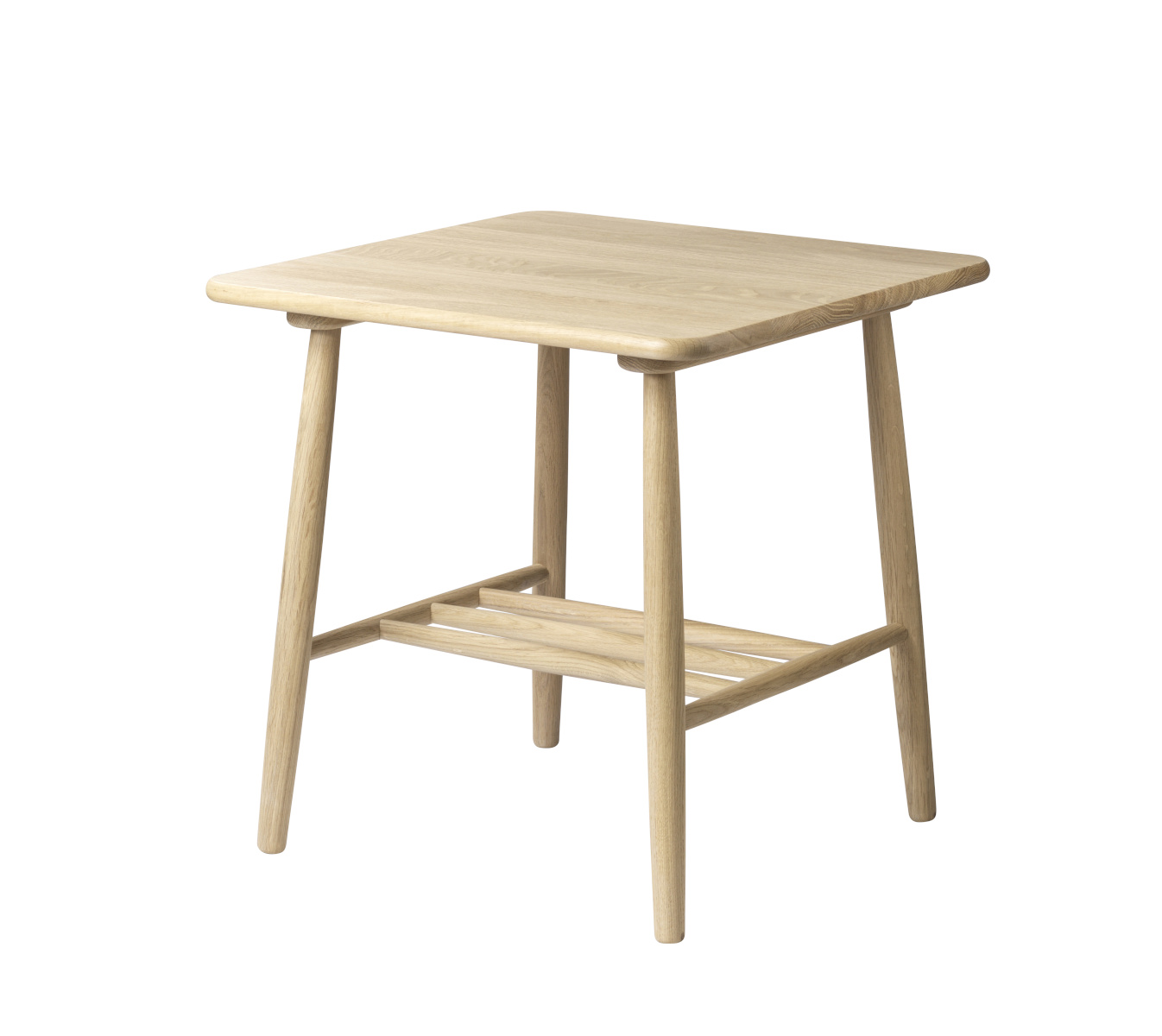 FDB Møbler D20 Beistelltisch, 55x55 cm, ergonomisch, Eiche geölt, nachhaltig, funktional