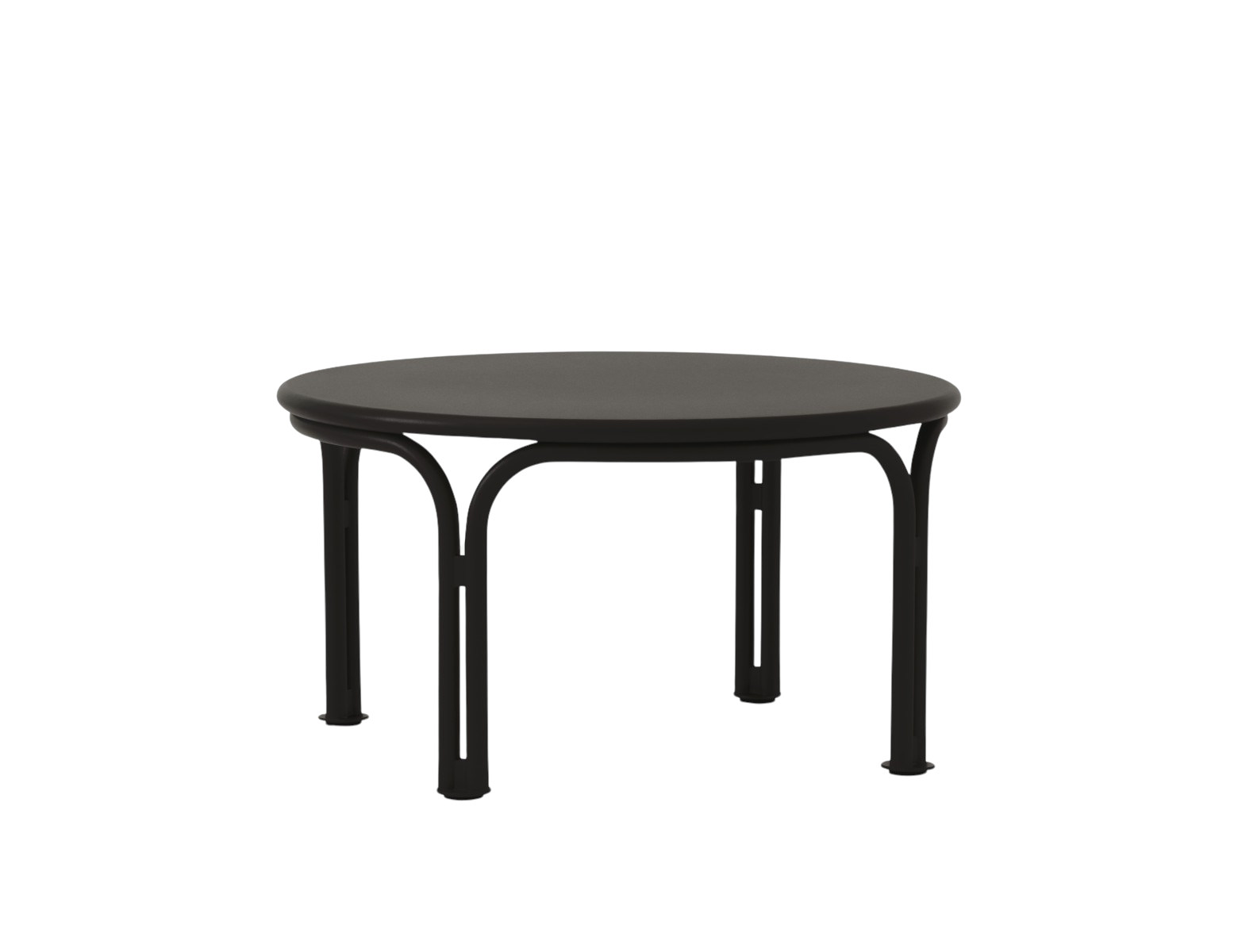 &Tradition Thorvald SC108 Couchtisch schwarz aus pulverbeschichtetem Stahl, wetterfest, Outdoor Tisch modern