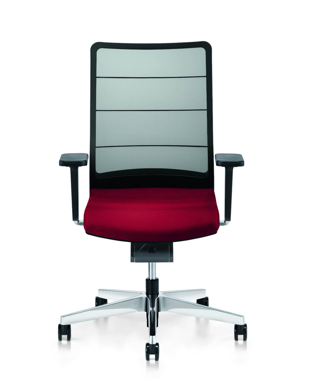 AirPad 3C42 ergonomischer Bürostuhl von Interstuhl mit atmungsaktiver Rückenlehne und Synchronmechanik