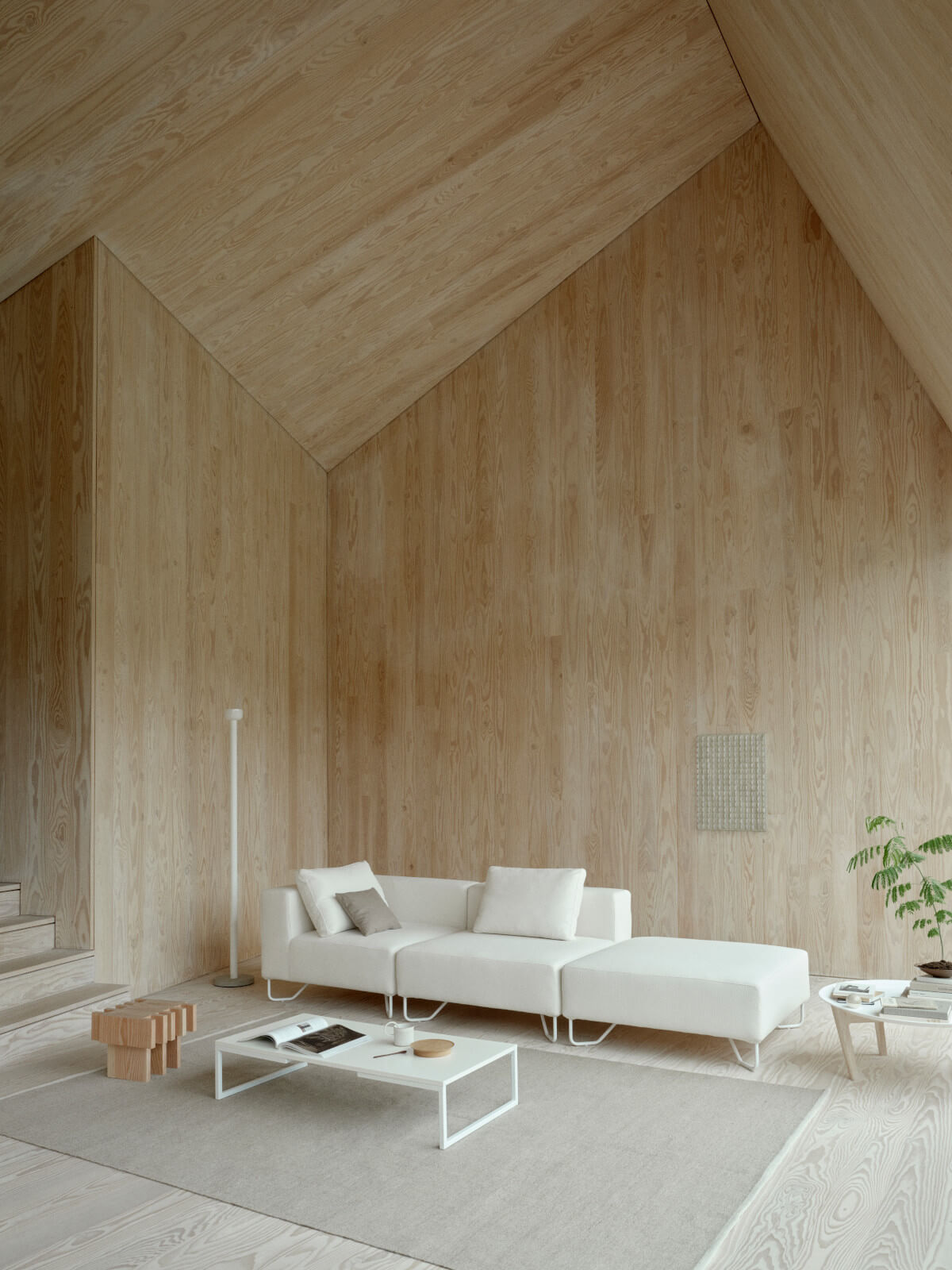 Modulares Softline Lotus Sofa mit klaren Linien, flexibel kombinierbar, modernes Sofa für Wohnzimmer und Lounge