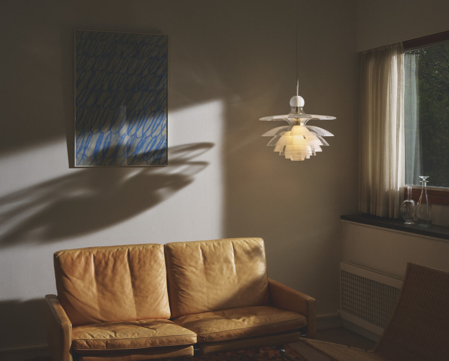 Louis Poulsen PH Septima Hängeleuchte für stilvolle Innenräume, inspiriert vom PH Design der 1930er.  Titel:
