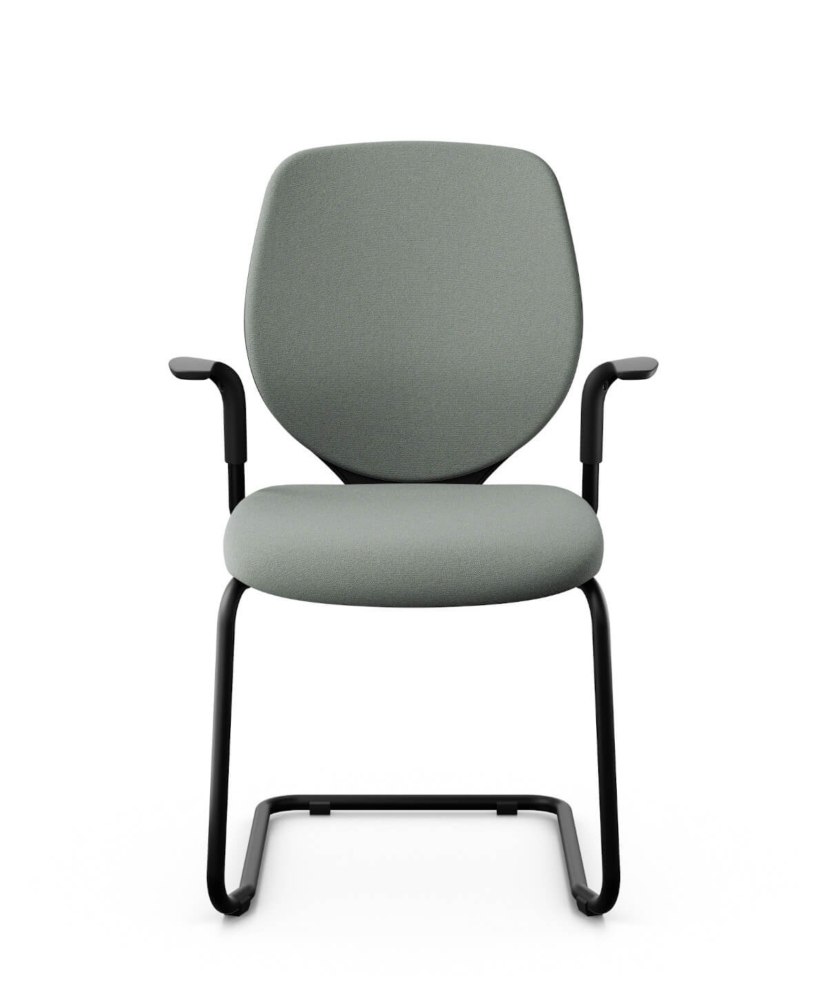 Giroflex 353-7503 Besucherstuhl Freischwinger mit ergonomischem Polsterrücken und stabilen Armlehnen