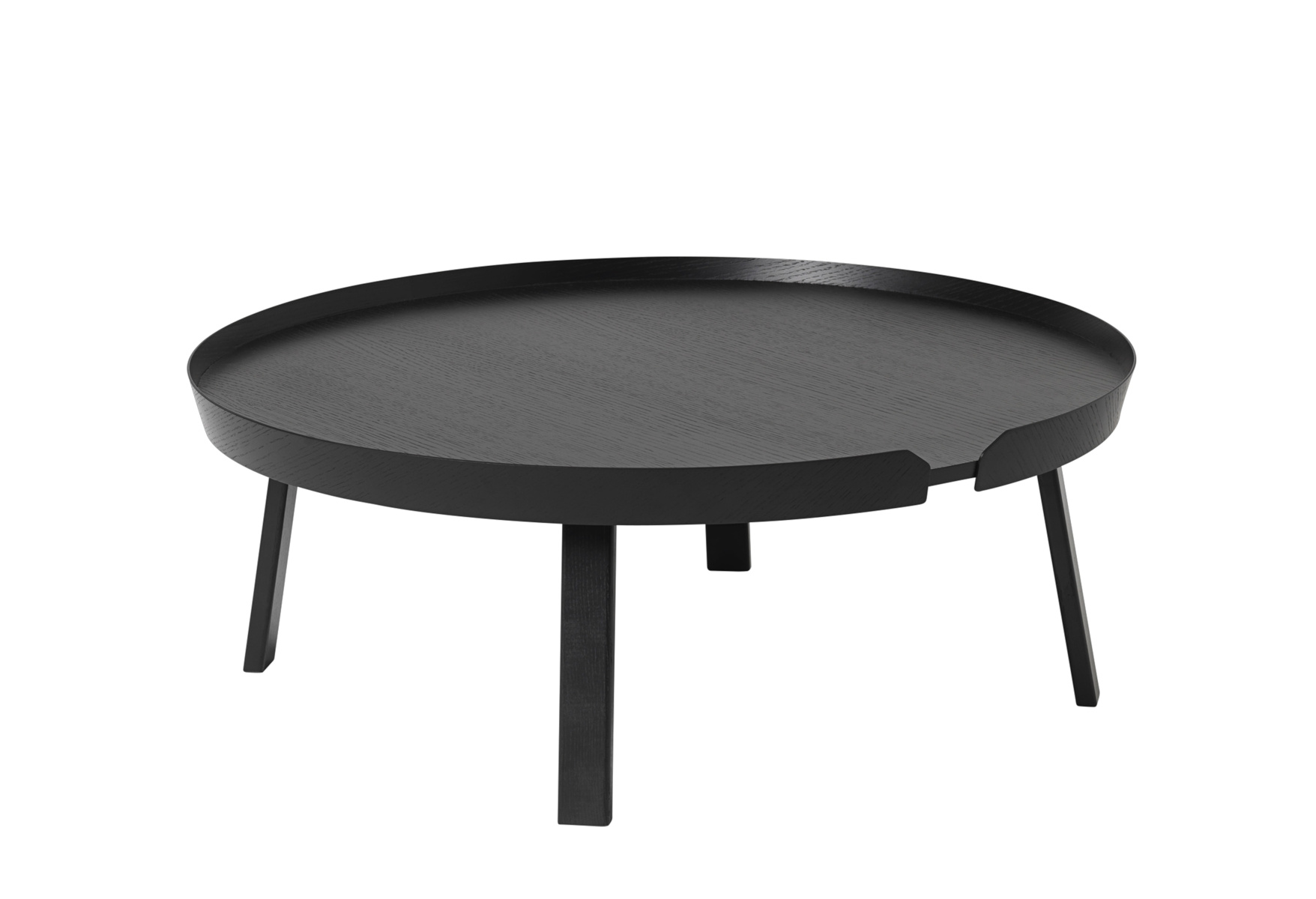 Muuto Around Couchtisch Ø 95 cm – schwarzer Designer-Couchtisch für modernes Wohndesign Muuto Around Couchtisch Ø 95 cm in Schwarz – modernes Design für elegante Wohnzimmer und stilvolle Wohnräume