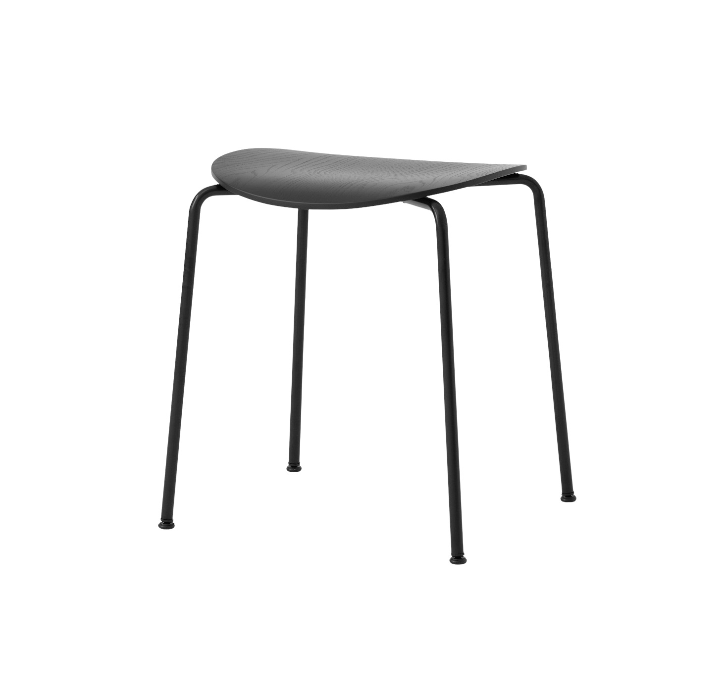 Pavilion AV36 Hocker, eiche schwarz lackiert Pavilion AV36 Hocker, eiche schwarz lackiert