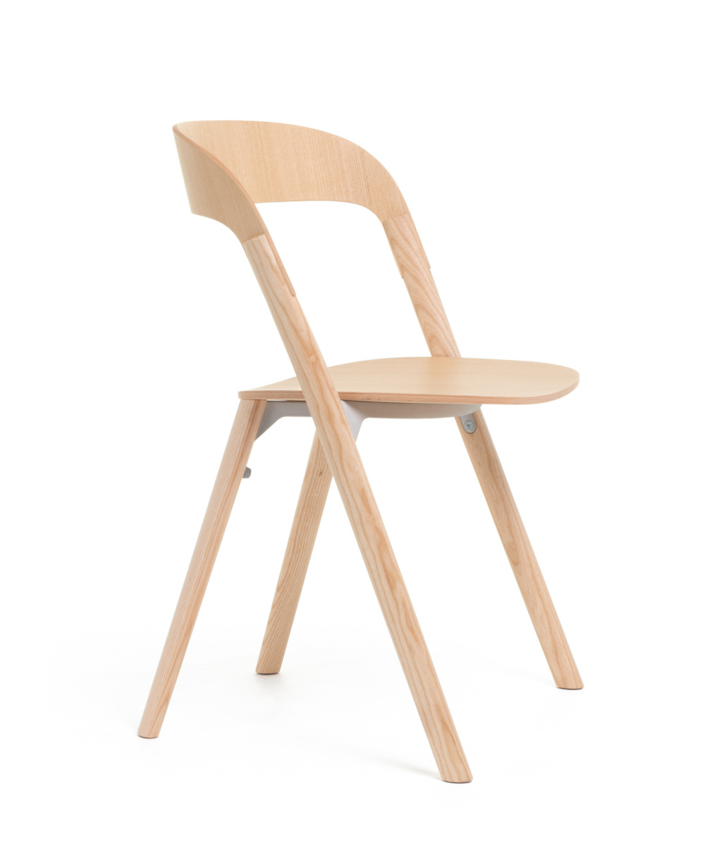 Magis Pila Stuhl natur, leichter Design-Stuhl, stapelbar, modernes italienisches Design, langlebig