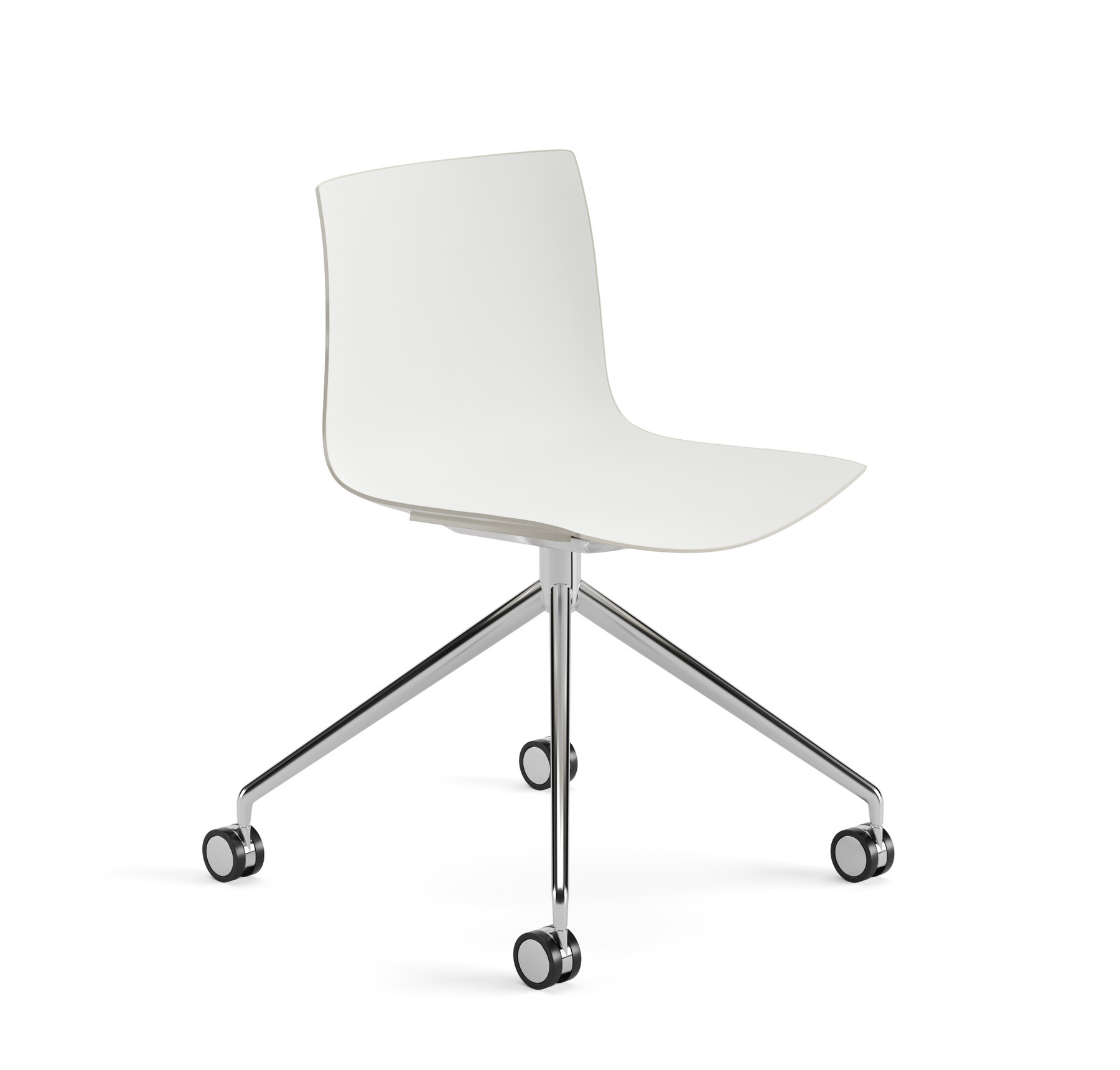 Catifa 46 Stuhl, zweifarbig, aluminium / weiß-elfenbein #0369