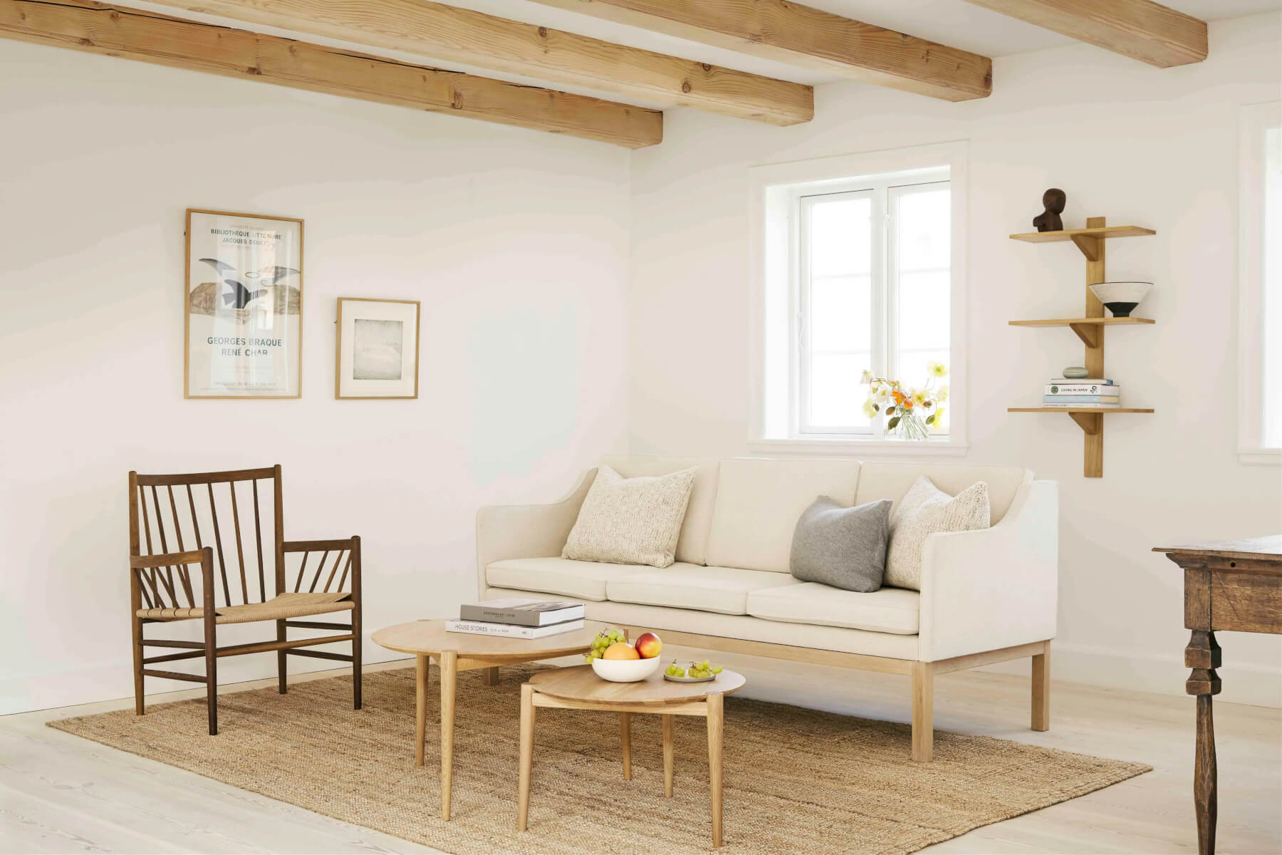 L43 MK46 3-Sitzer Sofa von FDB Møbler, stilvoll im Wohnbereich, komfortabel und langlebig – skandinavisches Design