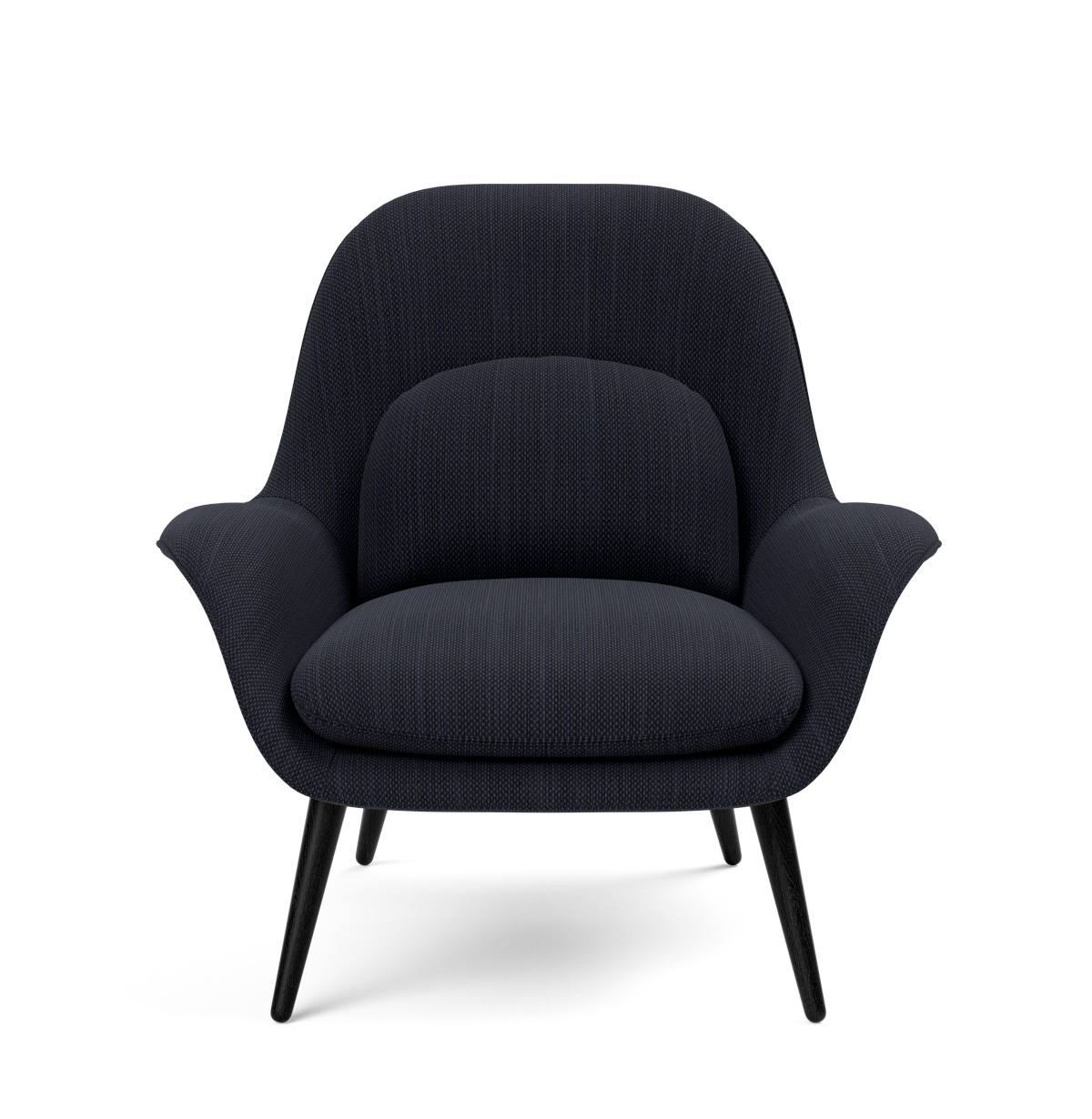 Swoon Lounge Armchair, eiche schwarz lackiert / sunniva 192