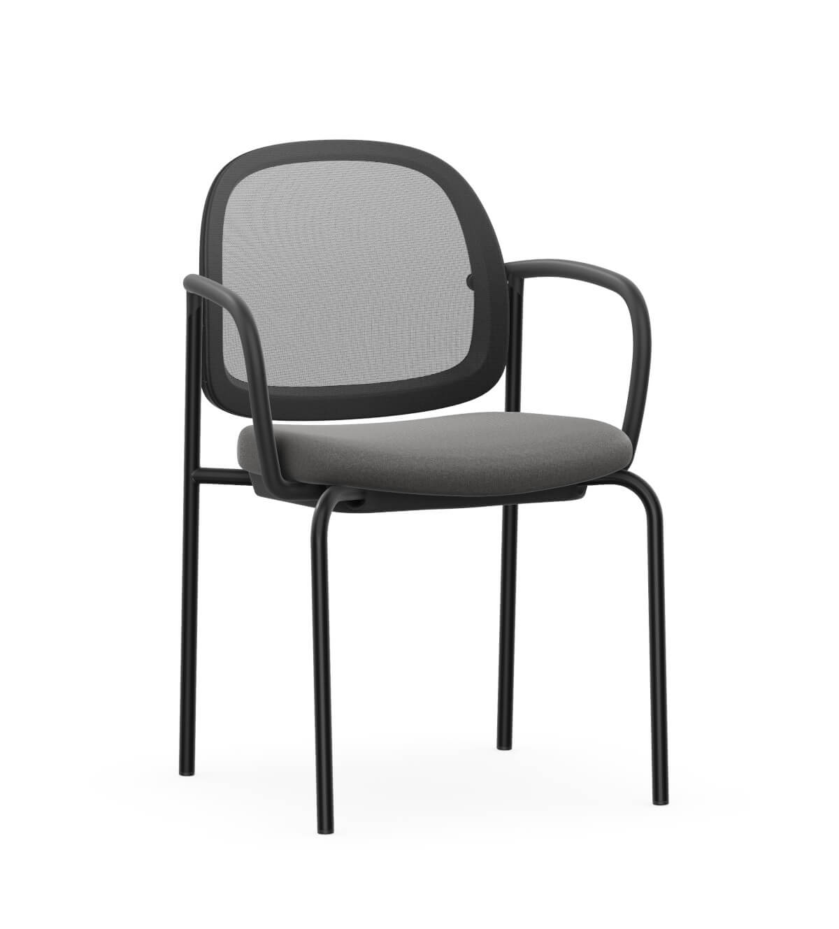 Interstuhl HEJis3 HJ522 Besucherstuhl mit Holzgestell, ergonomisch, stapelbar, modernes Design für Warte- und Büroräume