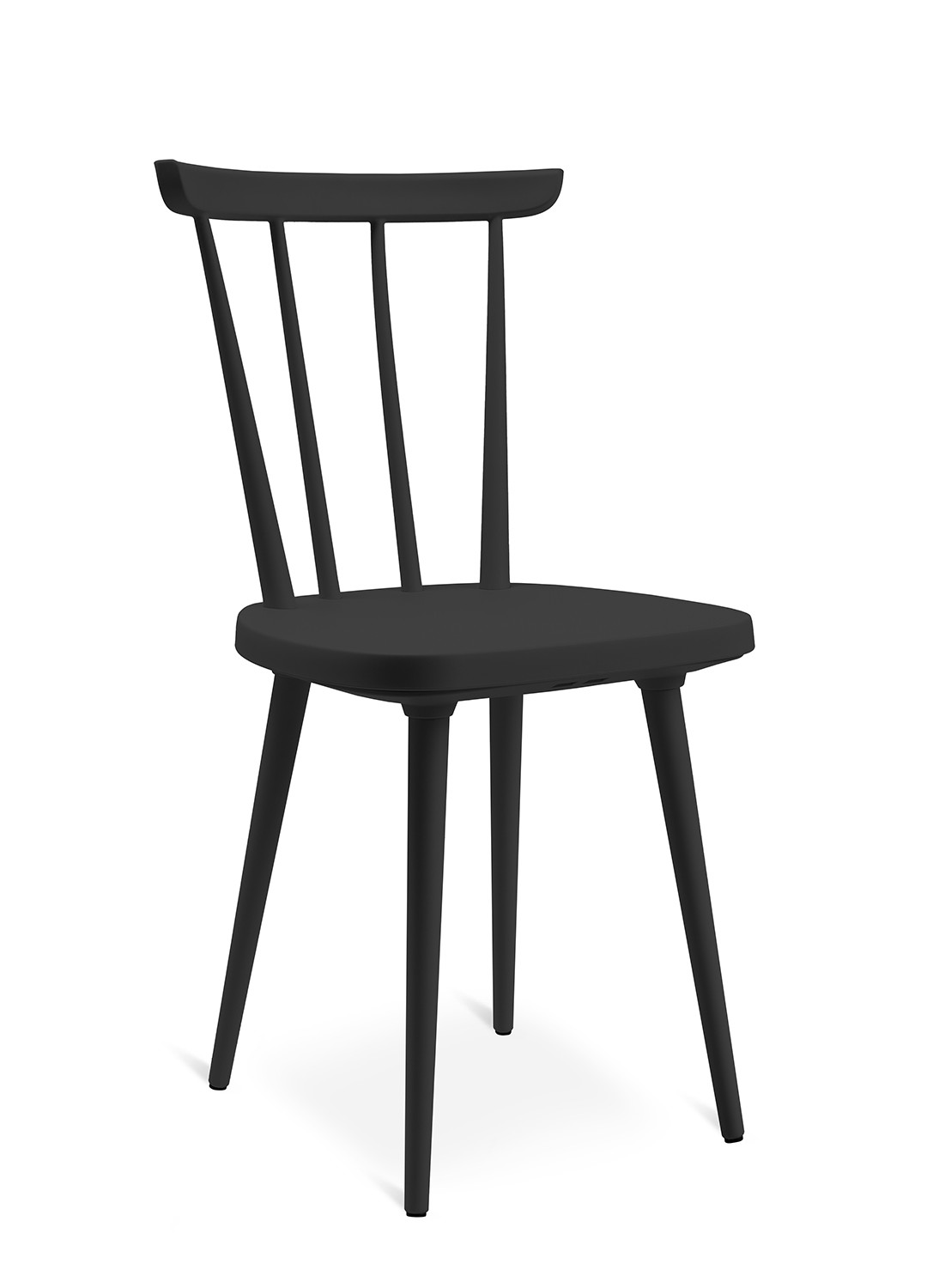 Wagner Chairity W-1960 Stuhl schwarz, eleganter Bürostuhl mit ergonomischer Form für langes komfortables Sitzen