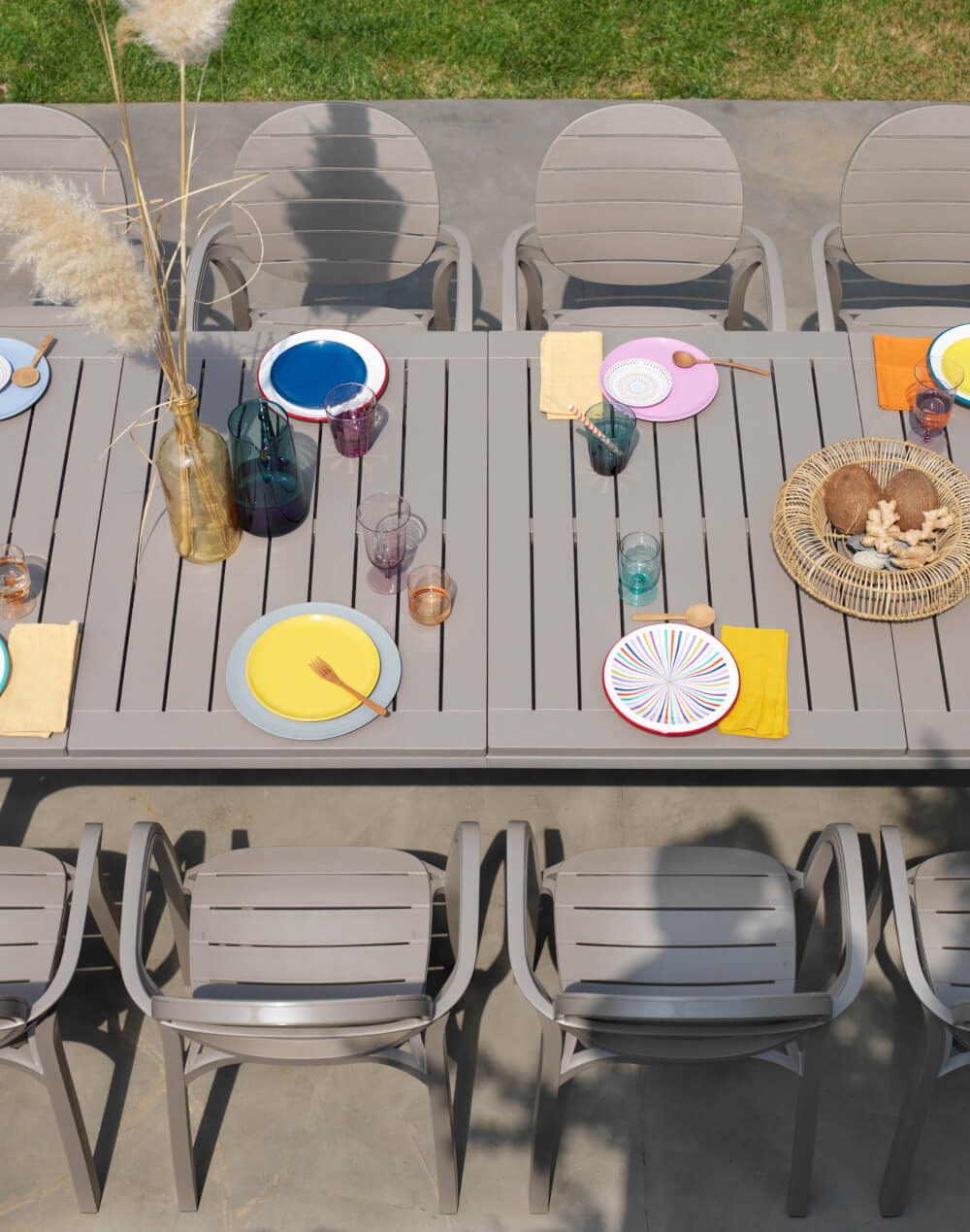 Nardi Alloro Gartentisch, ausziehbar, robust und elegant – perfekte Lösung für gesellige Runden im Freien