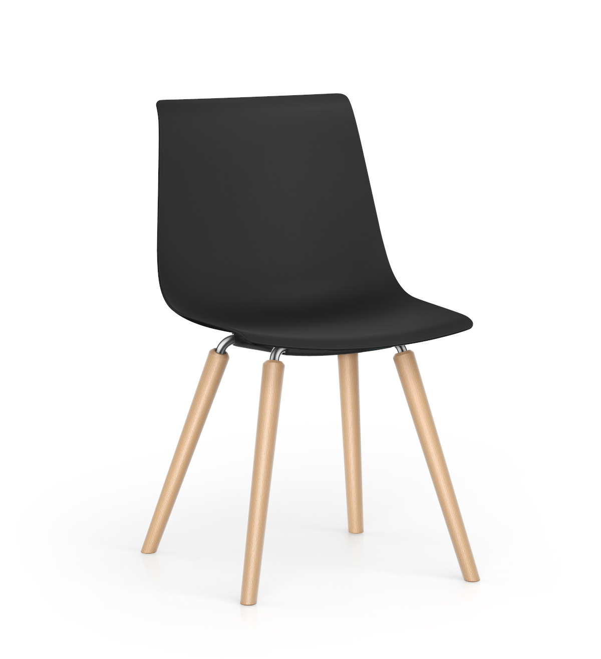 Interstuhl SHUFFLEis1 SU161 Besucherstuhl mit gepolsterter Sitzfläche, ergonomisch, stapelbar, modern für Büro und Konferenz