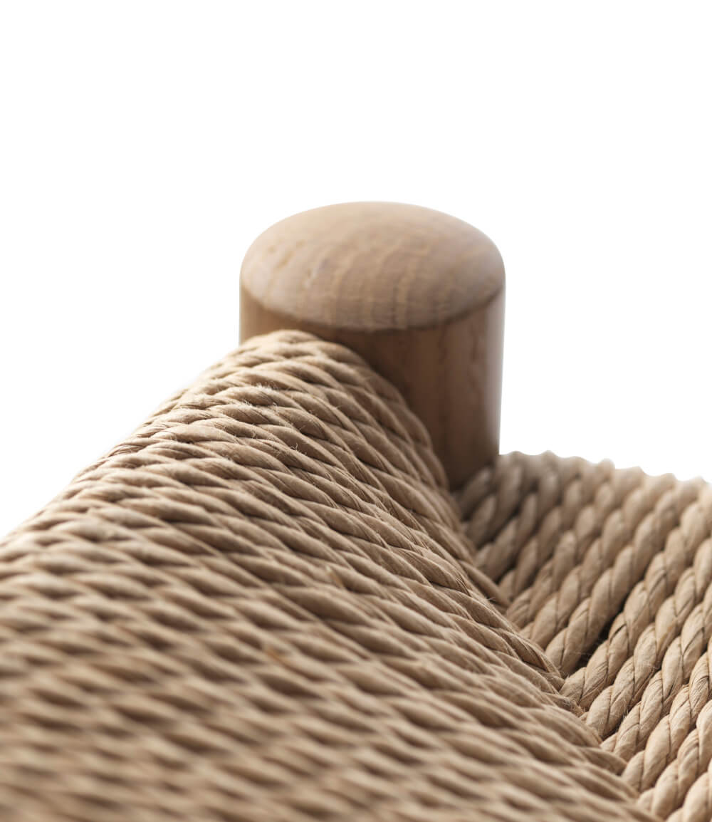 FDB Møbler J164C, Barhocker Eiche & Naturgeflecht, nordisches Design, ergonomisch, langlebig, funktional