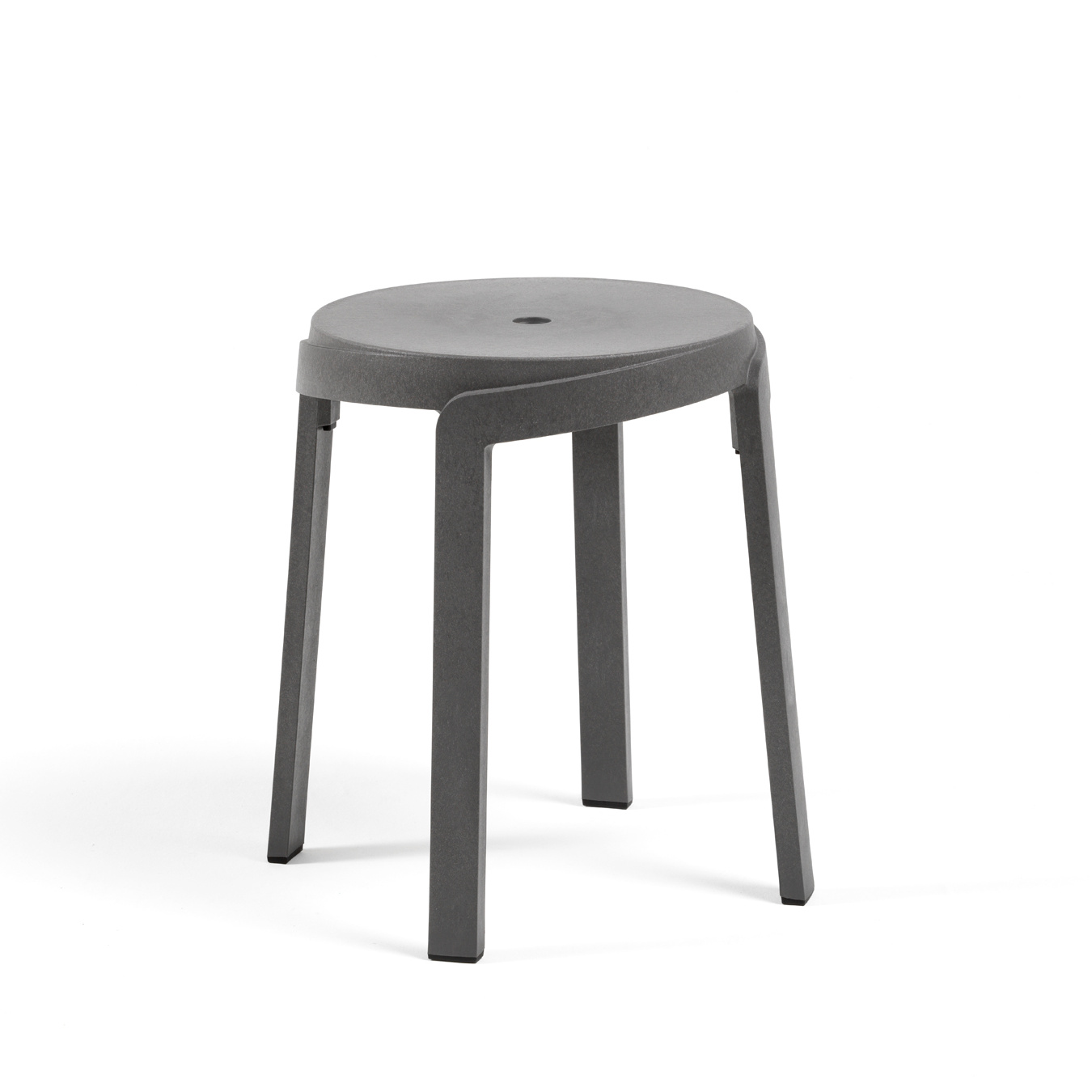 Nardi Stack Hocker basalto, italienischer Outdoor-Hocker, stapelbar, wetterfest, leicht, langlebig