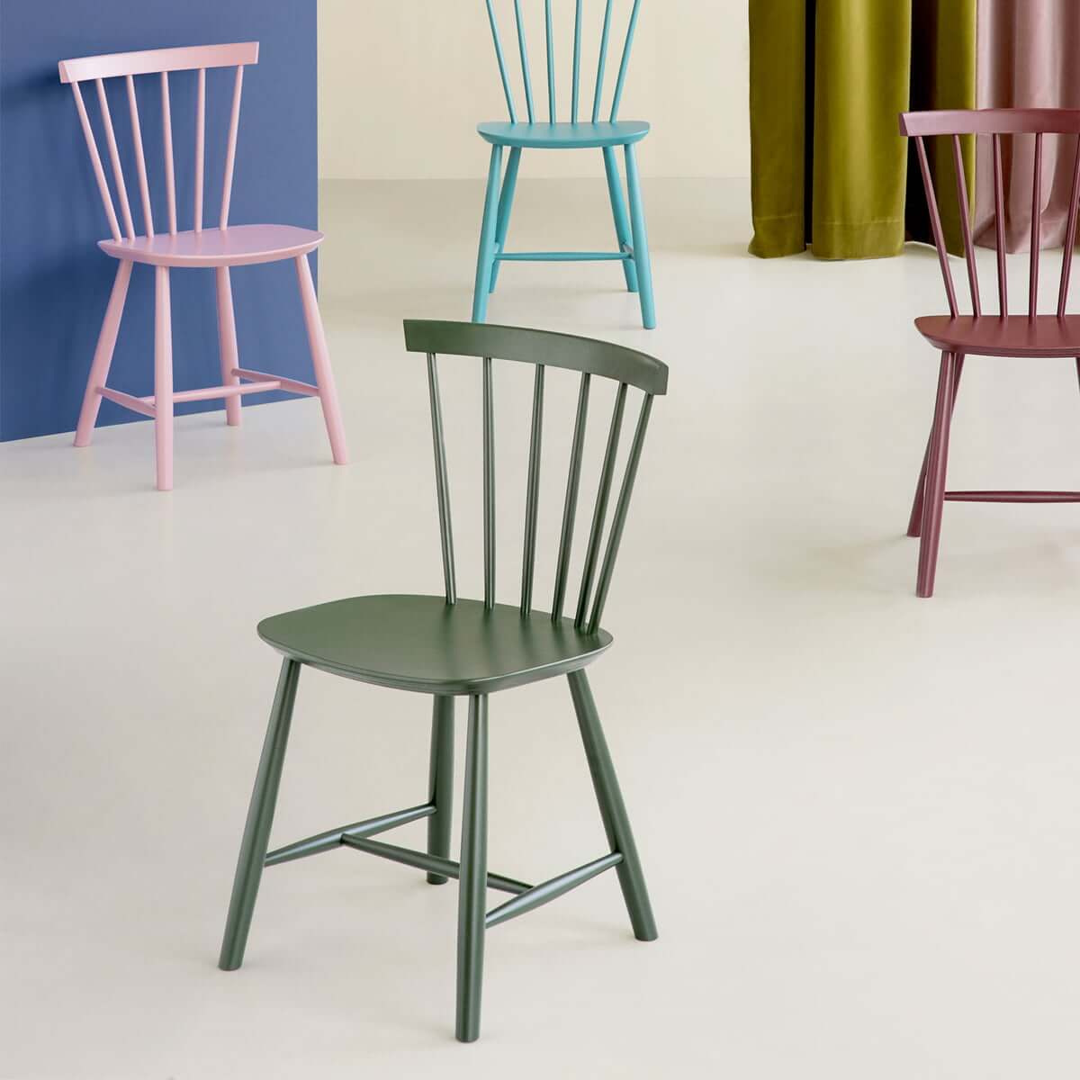 FDB Møbler J46 Stuhl, Holzgestell, klar geformt – harmonisch im Esszimmer oder Home-Office einsetzbar