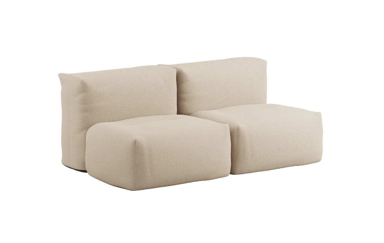 Soft Sofa 2-Sitzer, boucle beige