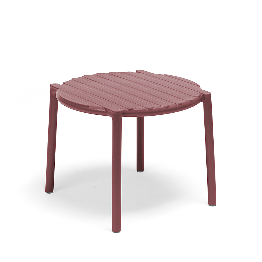 Nardi Doga Beistelltisch marsala, wetterfest, leicht, modernes italienisches Outdoor-Design, langlebig