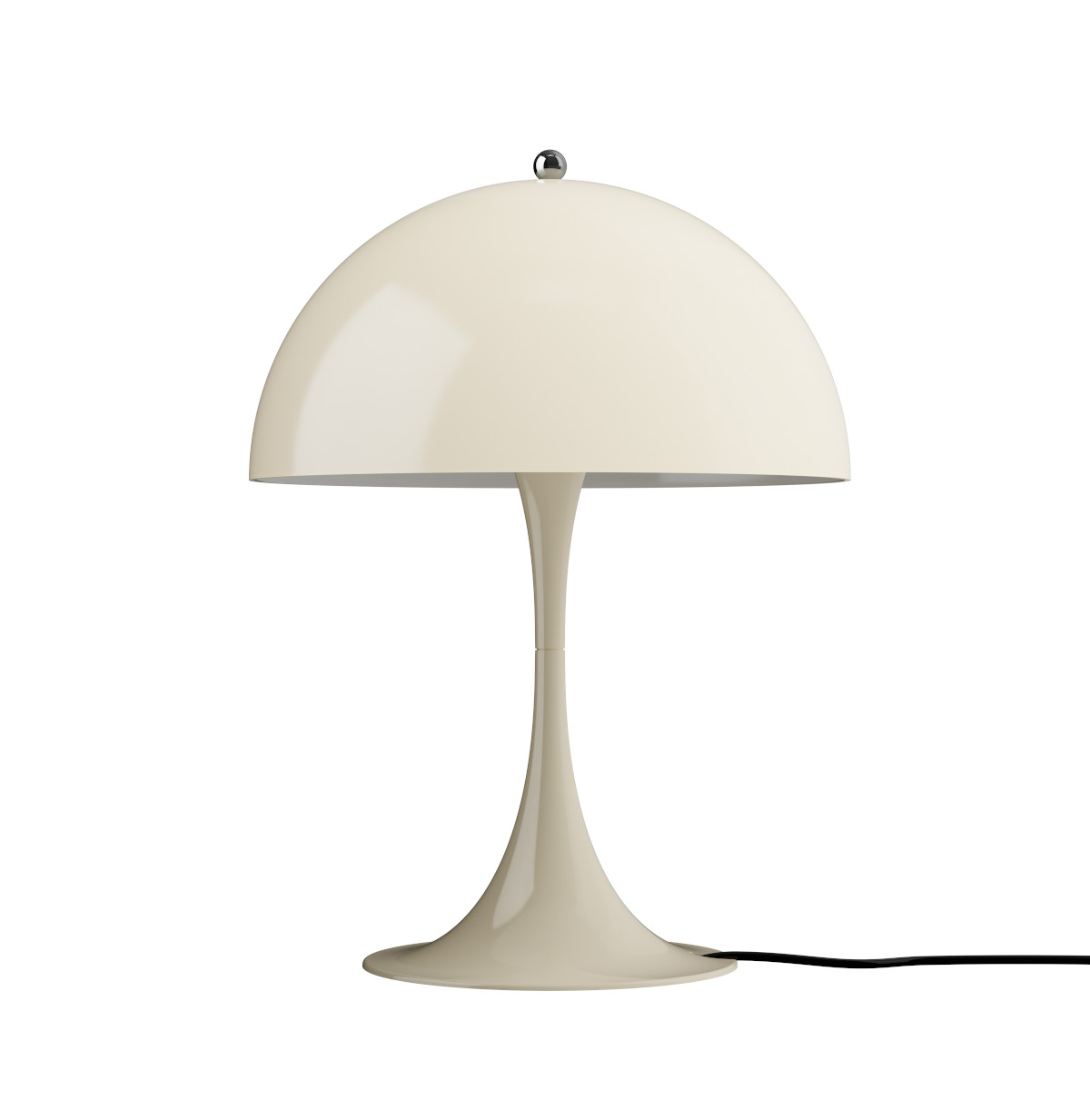 LED-Tischleuchte Panthella 320 von Louis Poulsen in Opalbeige, dimmbar, elegantes skandinavisches Design, langlebig
