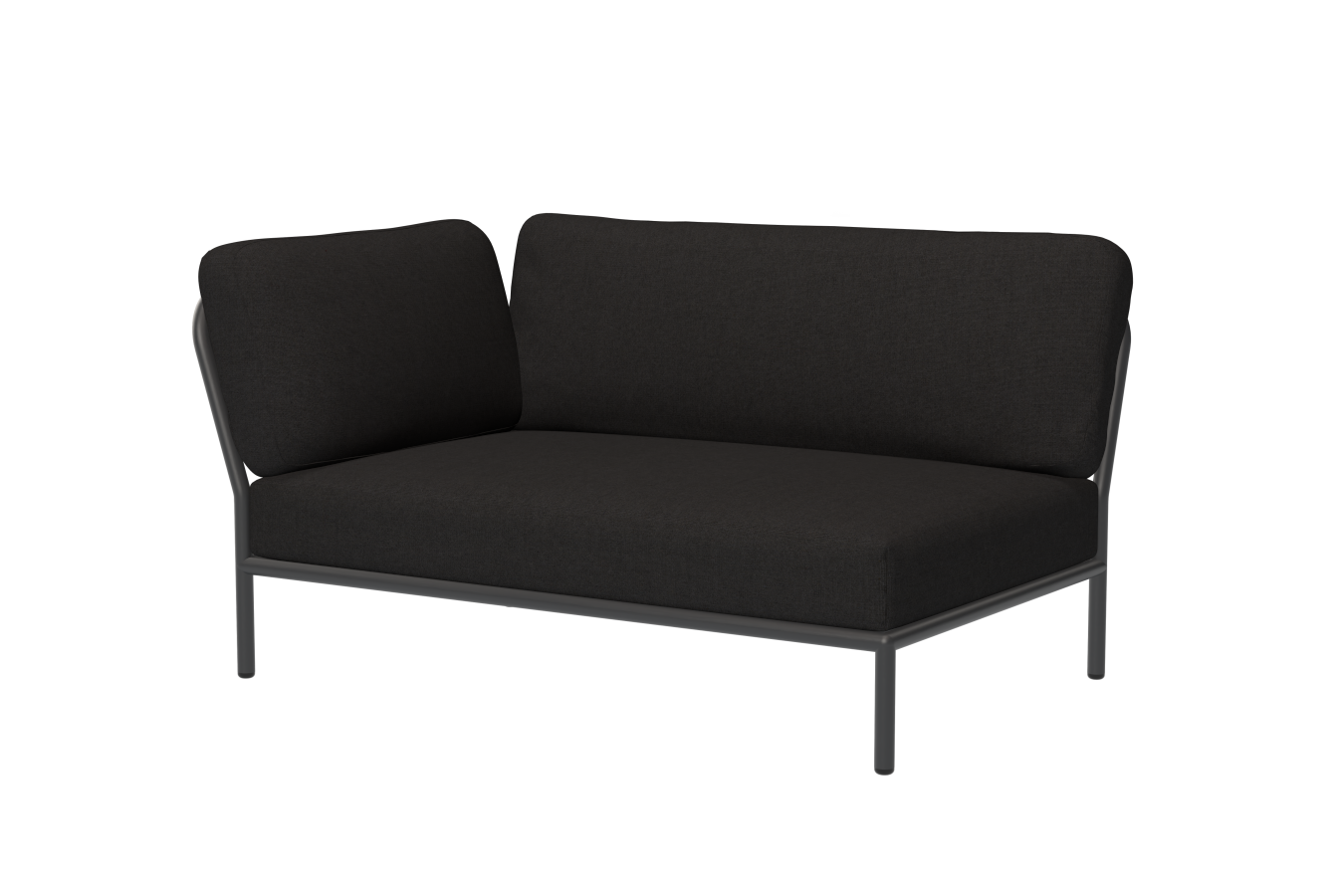 Level Corner Loungesofa, links, dark grey / char