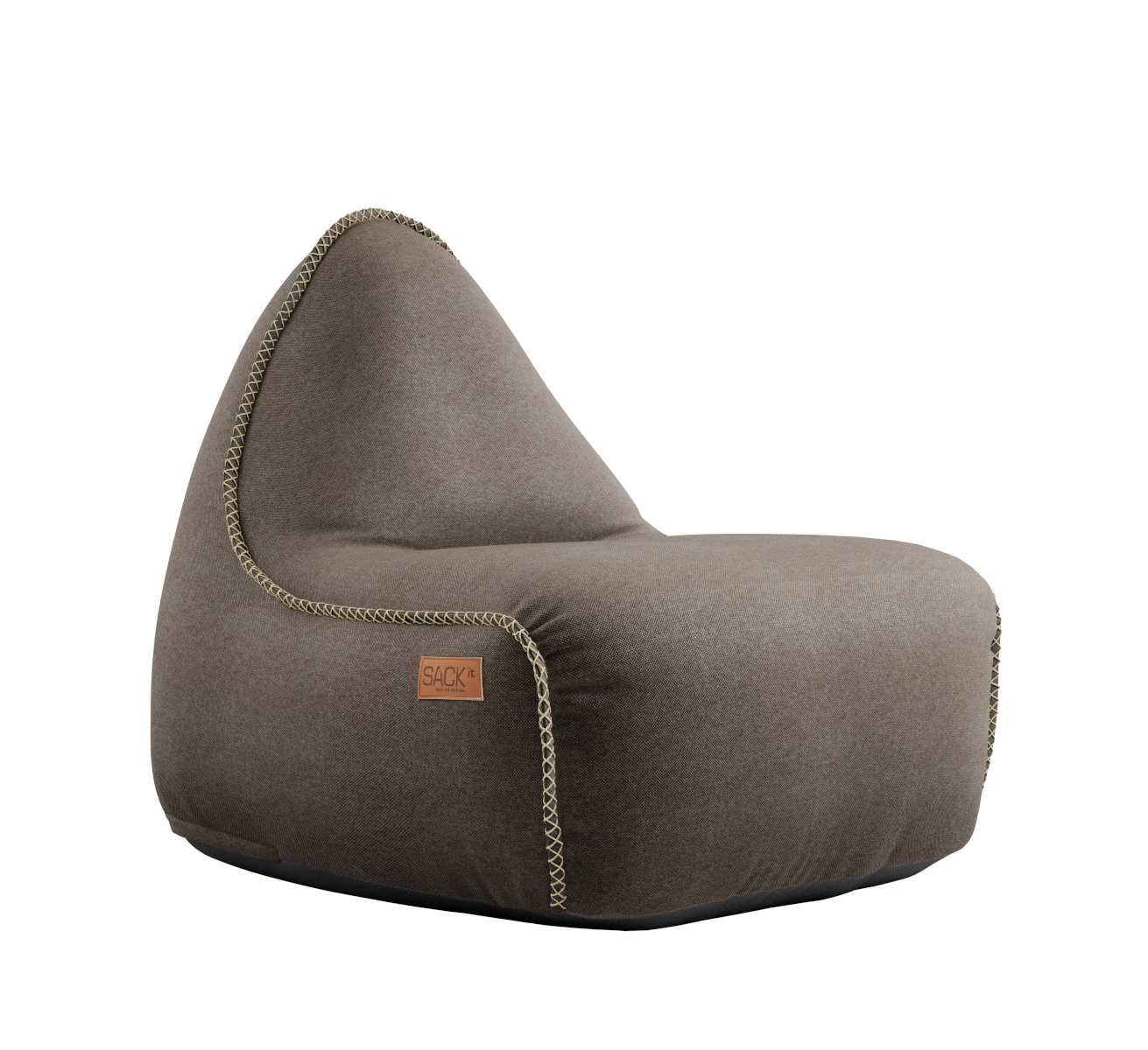 Canvas Lounge Chair, braun