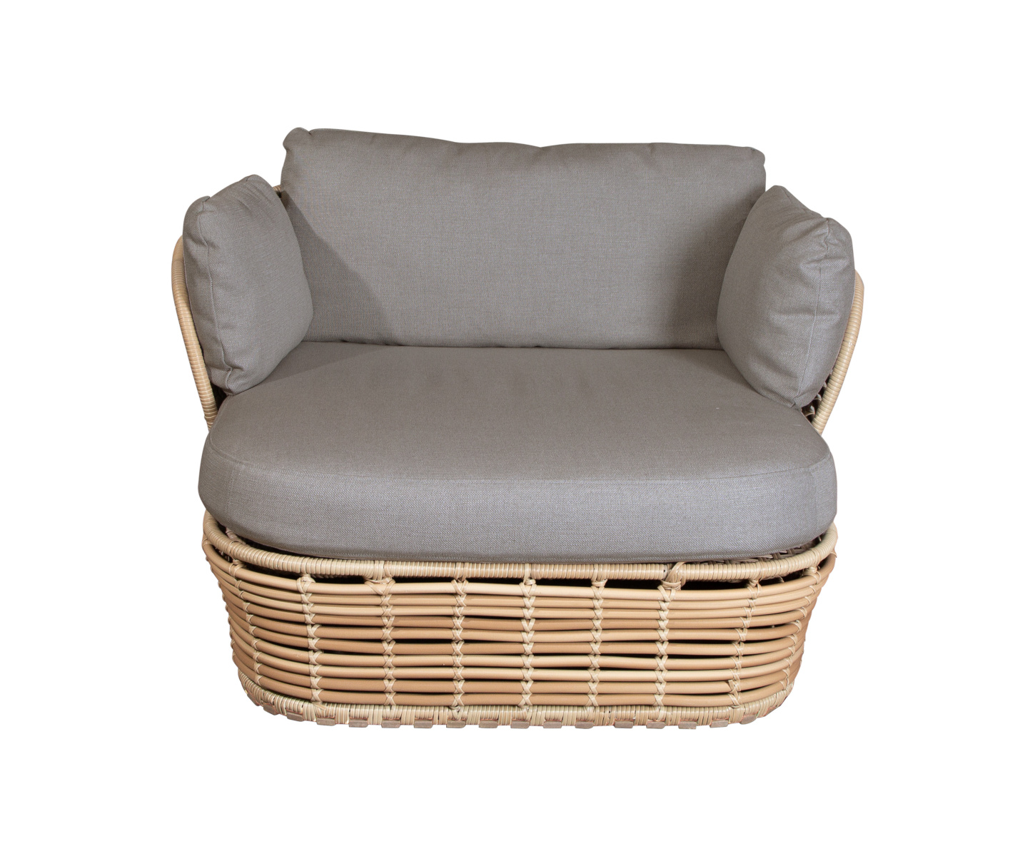 Basket Loungesessel, natur / taupe