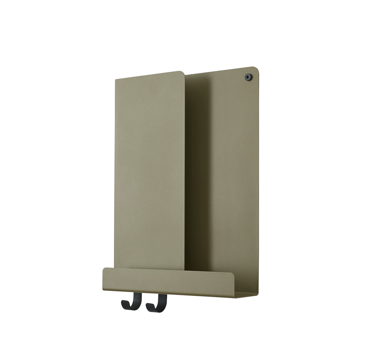 Folded Wandregal, 29 x 40 cm, schwarz