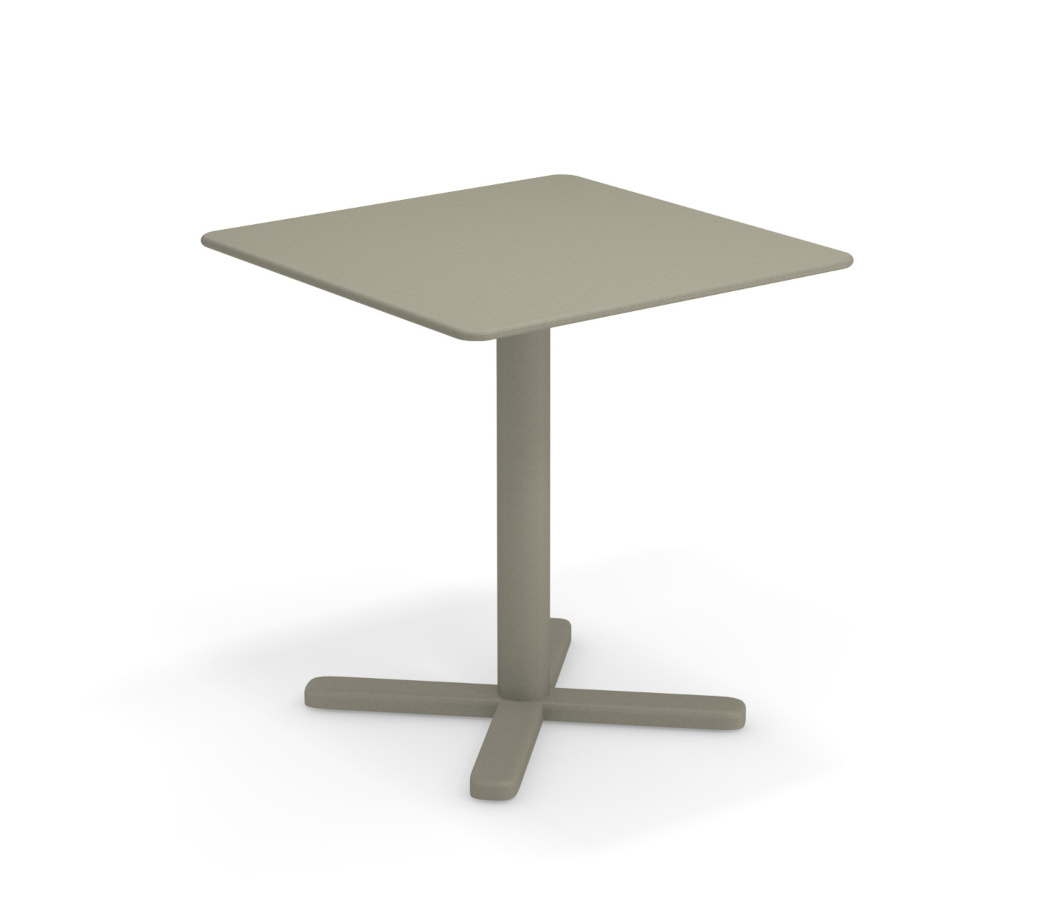 Darwin Tisch, 70 x 70 cm, graugrün