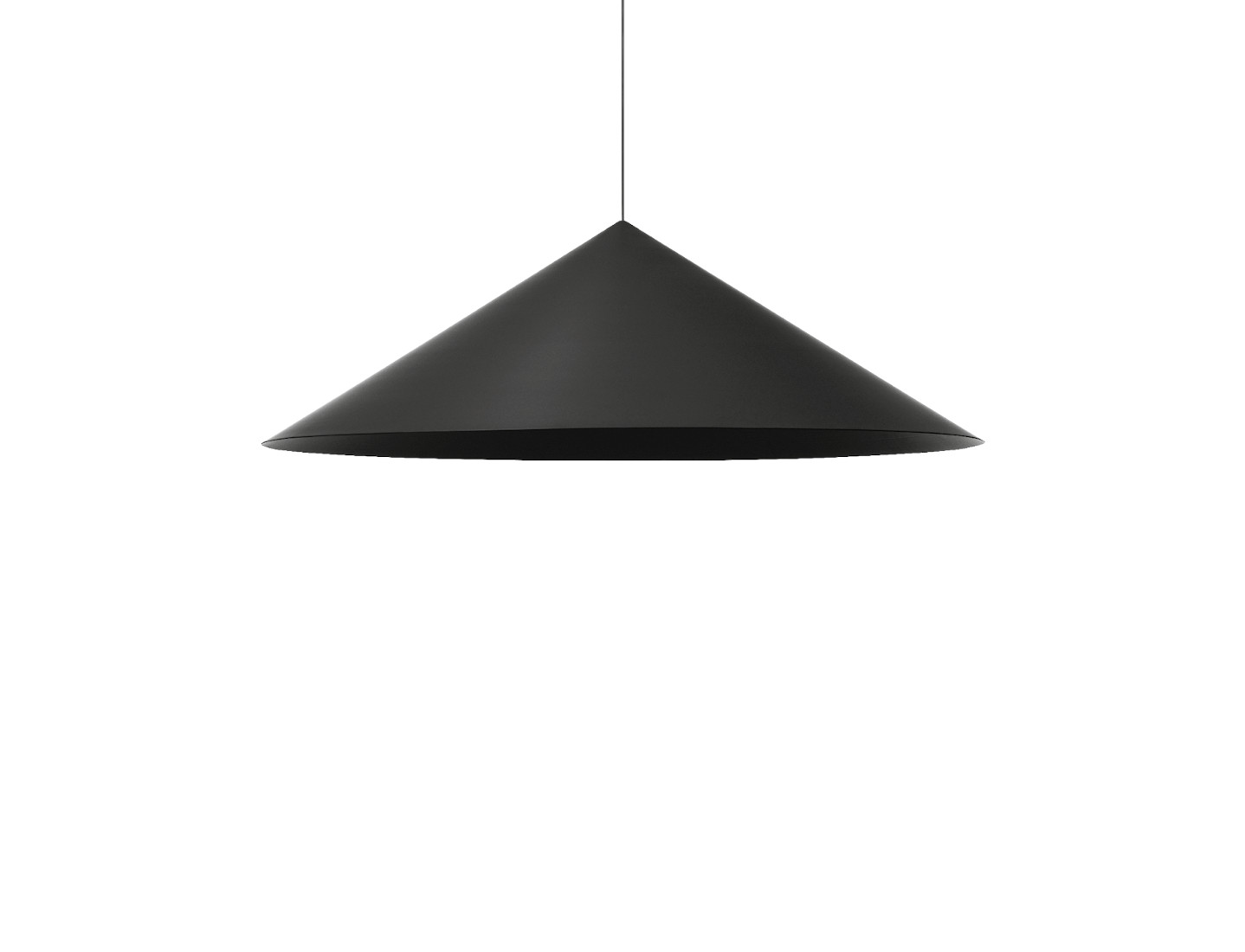 w151 Extra large pendant s3 Pendelleuchte, jet black