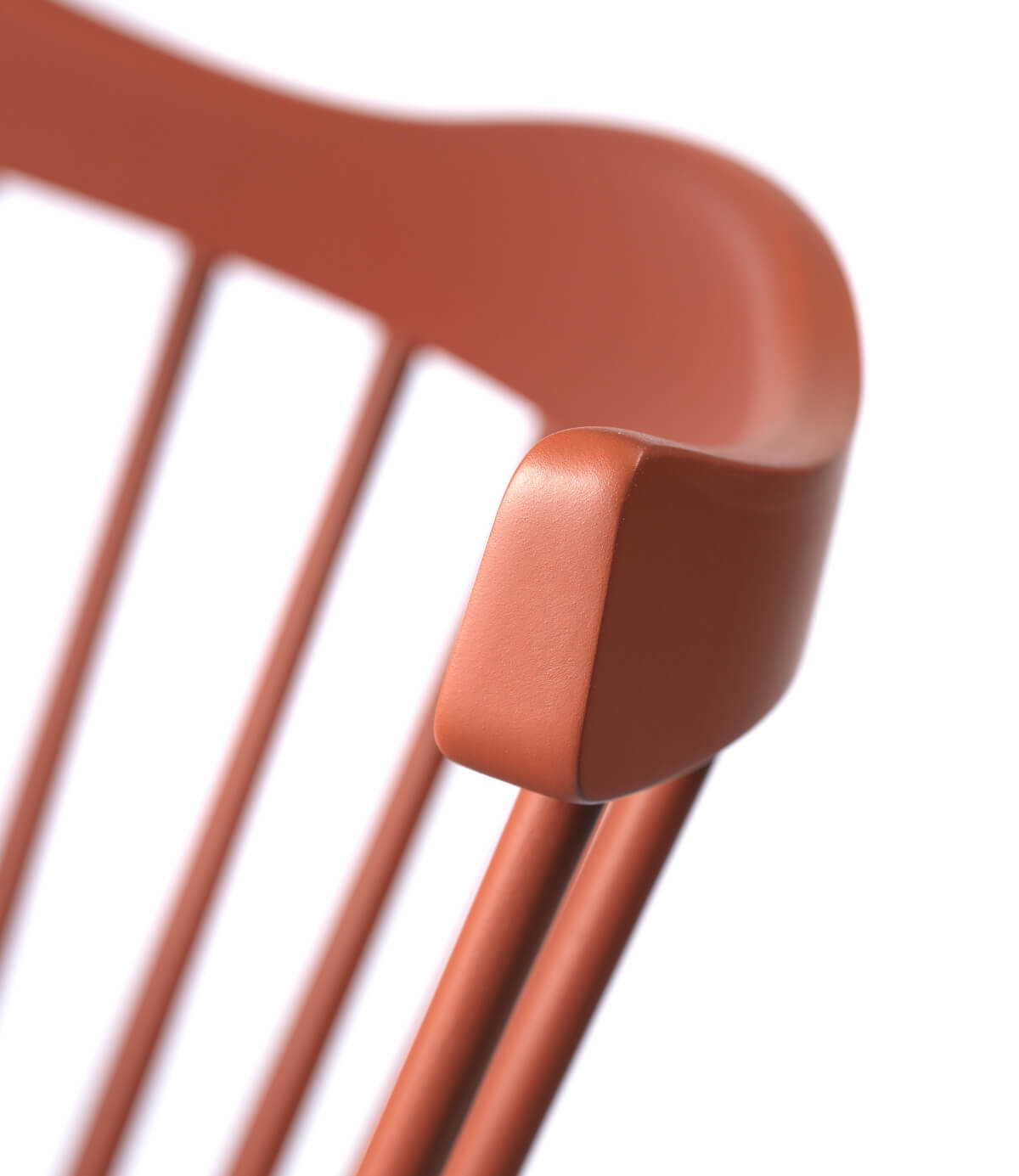 FDB Møbler J52B Armlehnstuhl, Buche, brick red, nordischer Stil, langlebig, funktional, ergonomisch