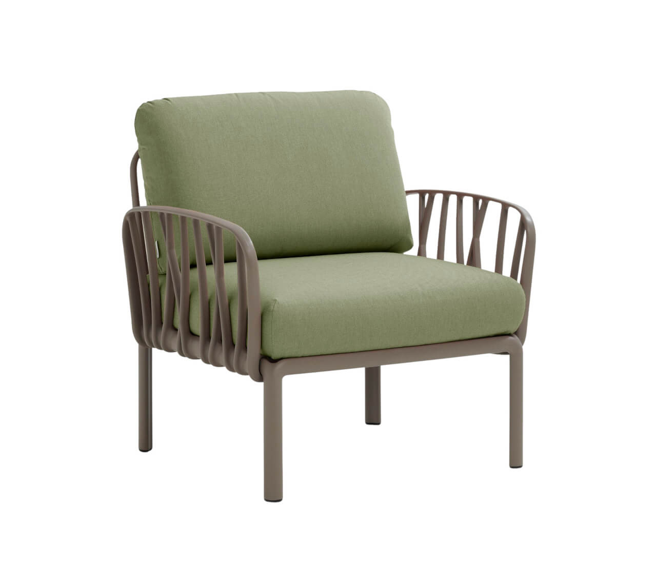 Nardi Komodo Poltrona Sessel, tortora/giungla Sunbrella, italienisches Outdoor-Design, wetterfest, komfortabel