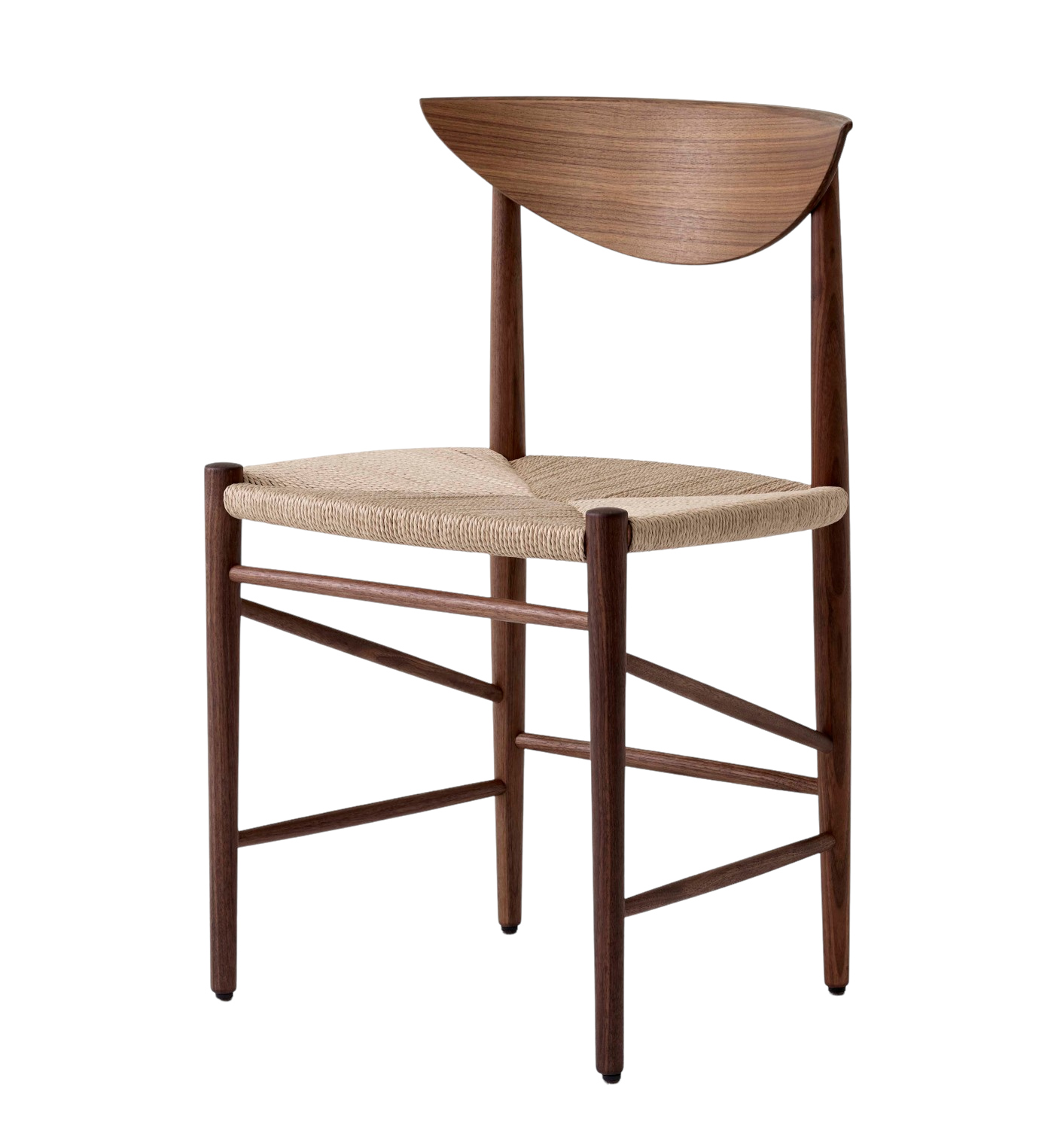 &Tradition Drawn HM3 Stuhl, walnuss geölt, dänisches Design, zeitlos, langlebig – elegant im Esszimmer oder Büro