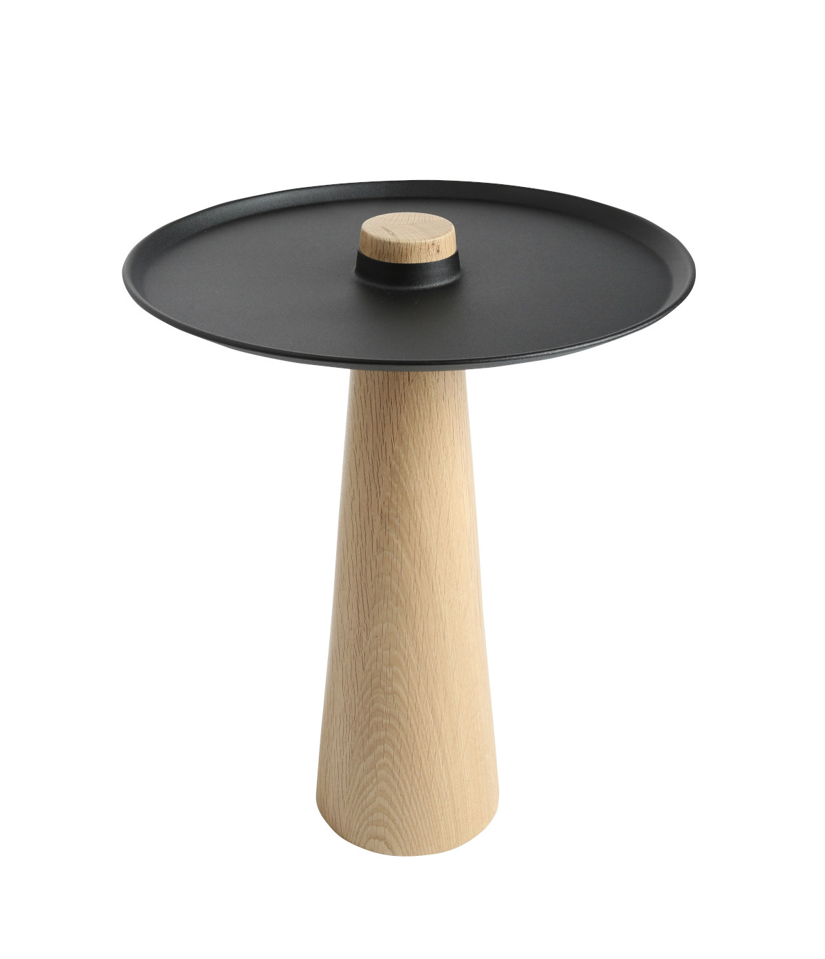 Wagner W-Move Table Beistelltisch Buche natur mit schwarzem Metallgestell, modern, robust, flexibel im Einsatz