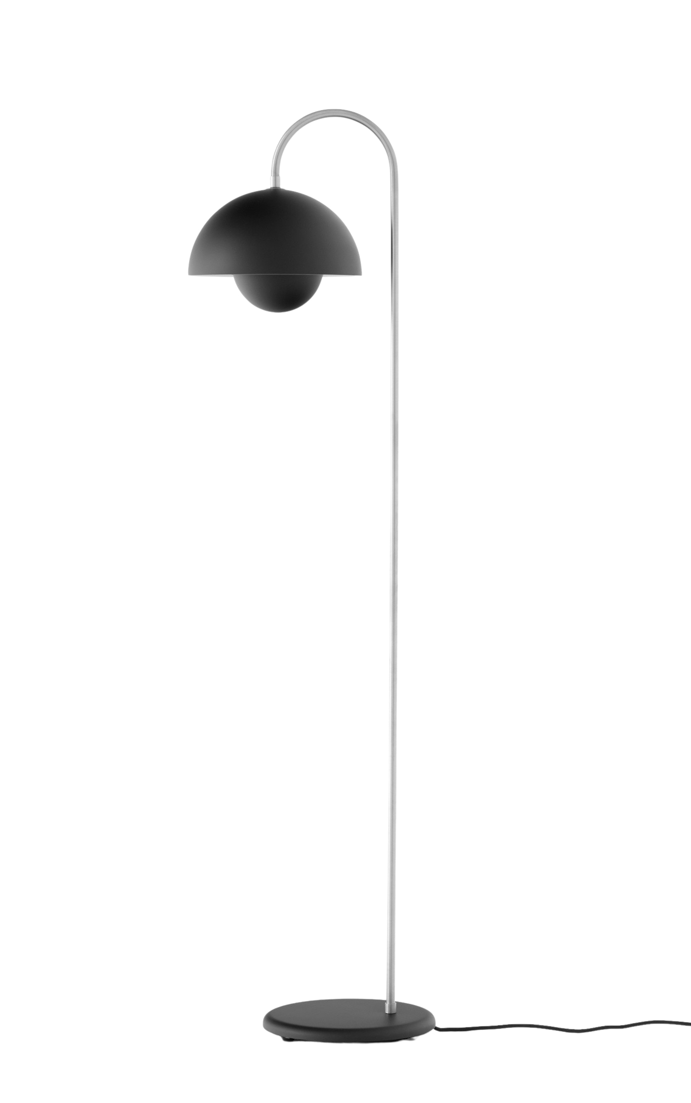 Flowerpot VP12 Stehleuchte, mattschwarz Flowerpot VP12 Stehleuchte, mattschwarz