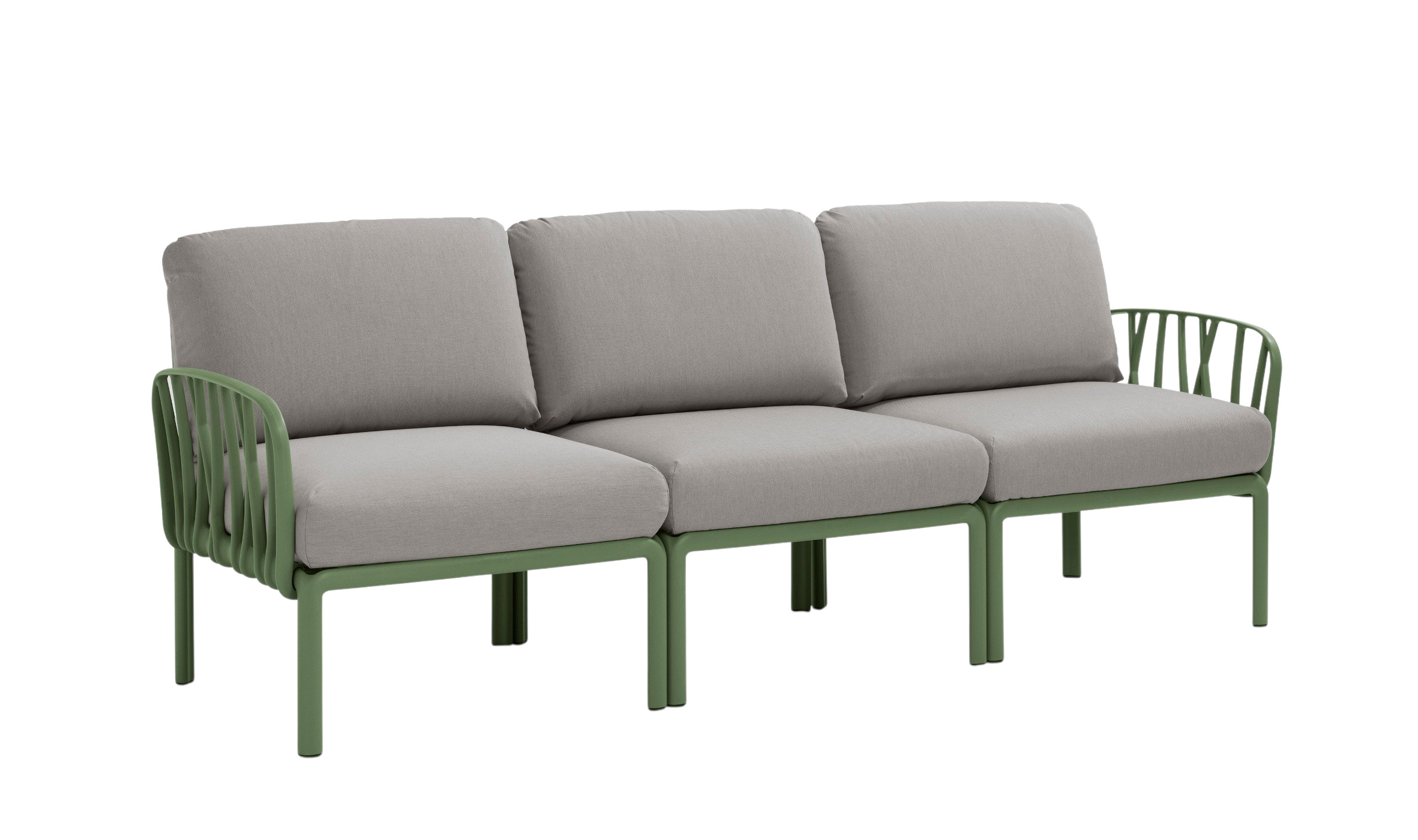 Komodo Gartensofa 3-Sitzer, agave / grigio