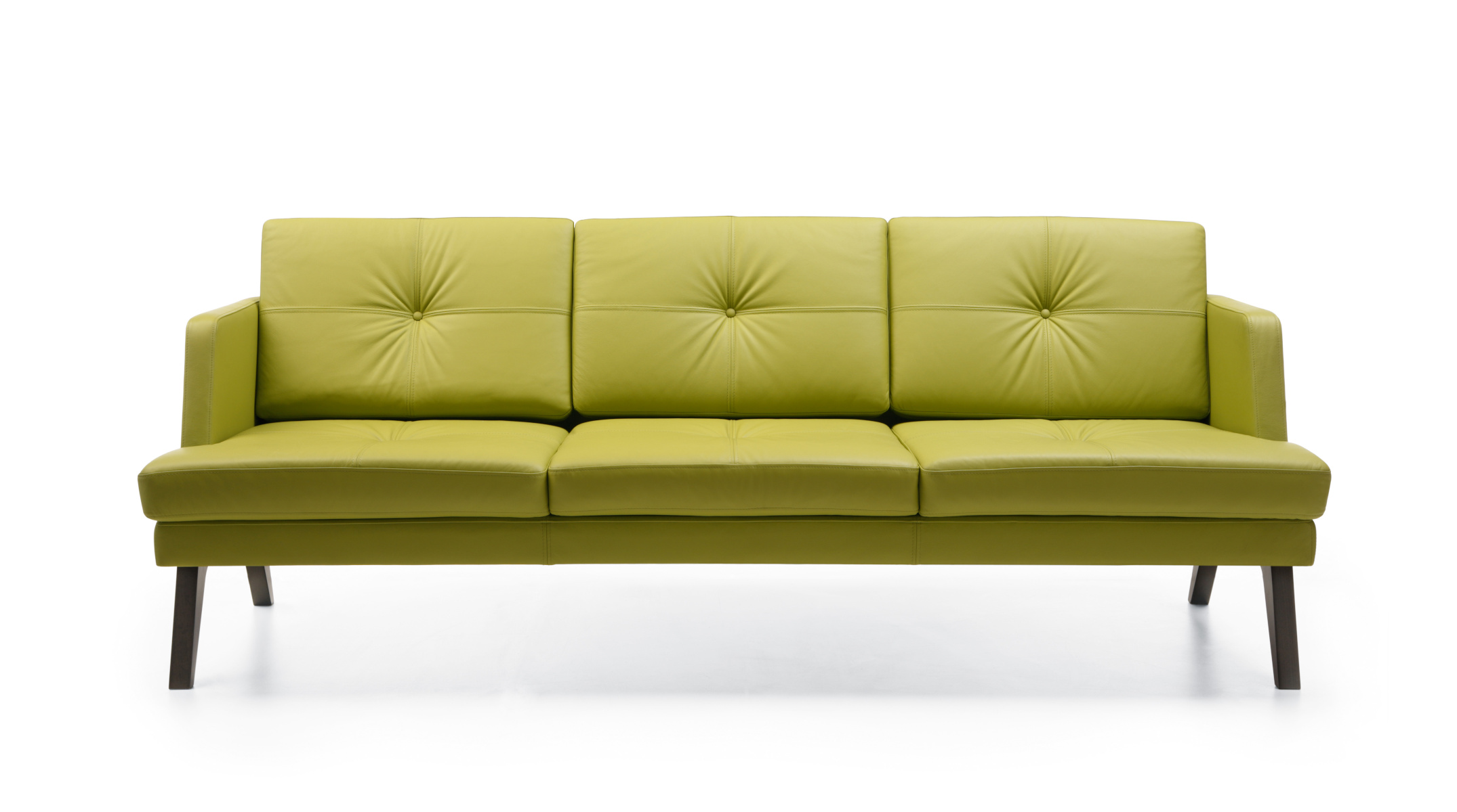 October 31 Sofa, 3-er Sitzsofa, 4-Fuß, niedrige Rückenlehne